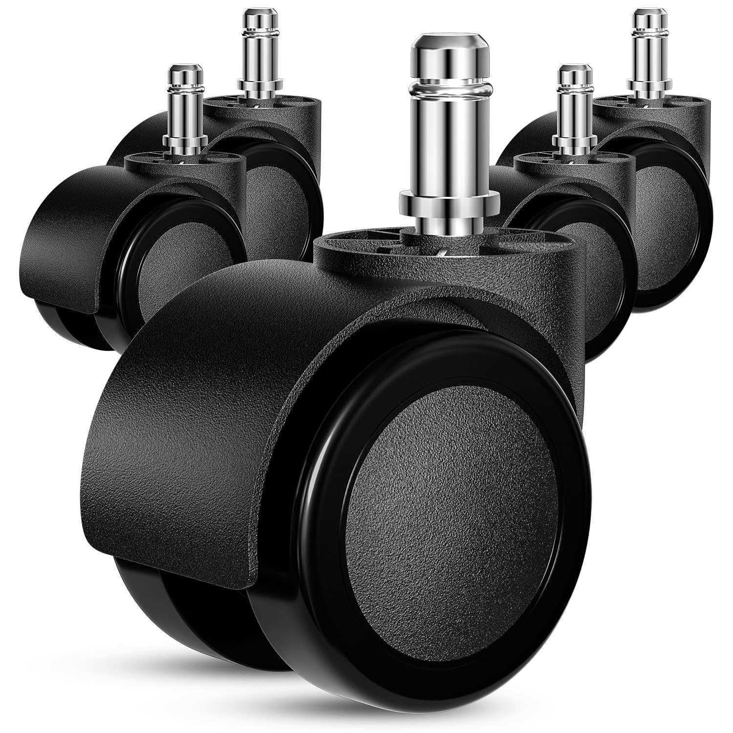 Office Chair Wheels Replacement 5 Pcs 2 Inch Office Chair Casters Heavy Duty - Cheap Fitting