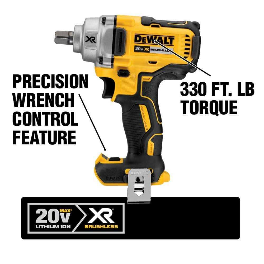 DEWALT 20V MAX XR Brushless Cordless 2-Tool Impact Wrench Kit DCK205P1 - Cheap Fitting