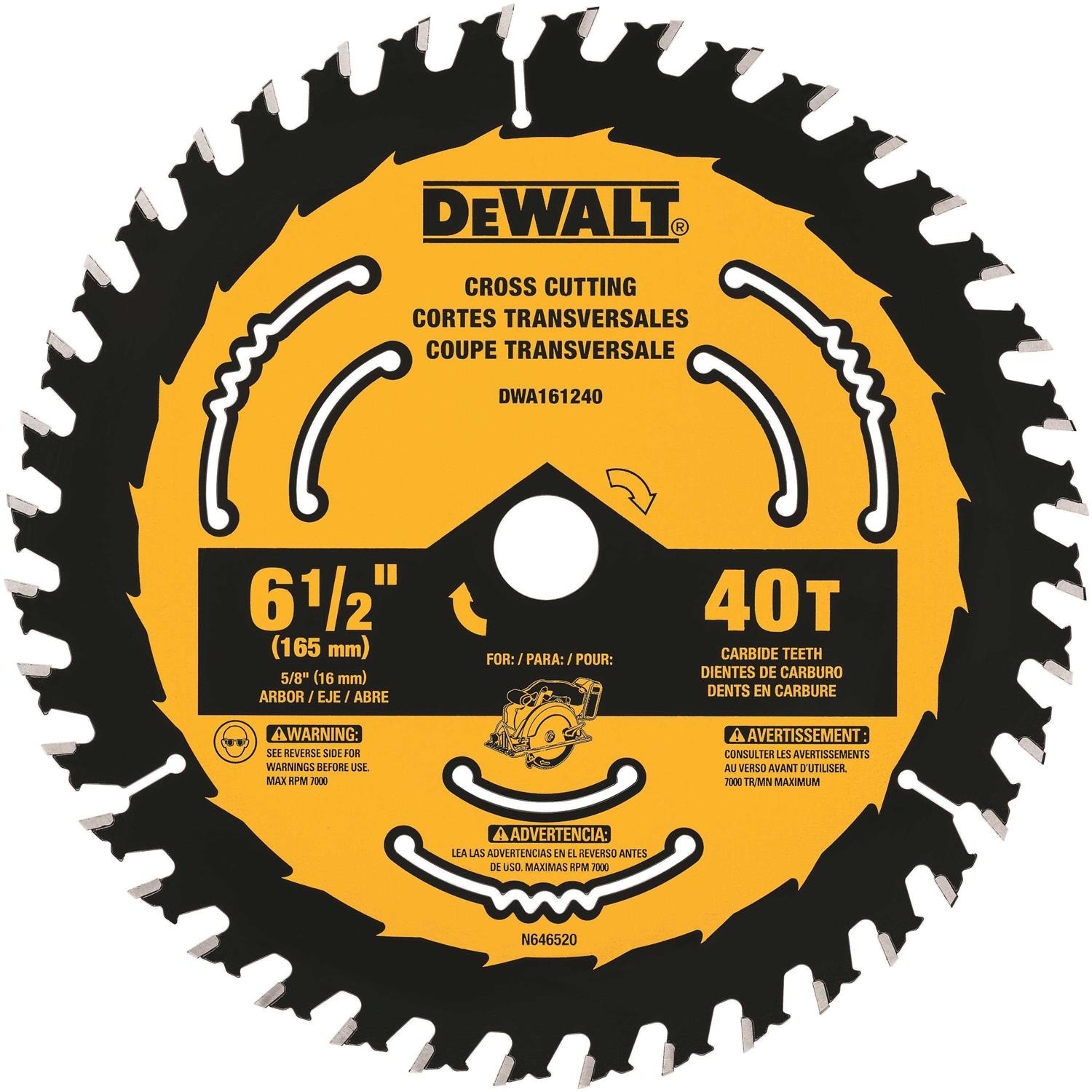DeWalt DWA161240 Circular Saw Blade - Cheap Fitting