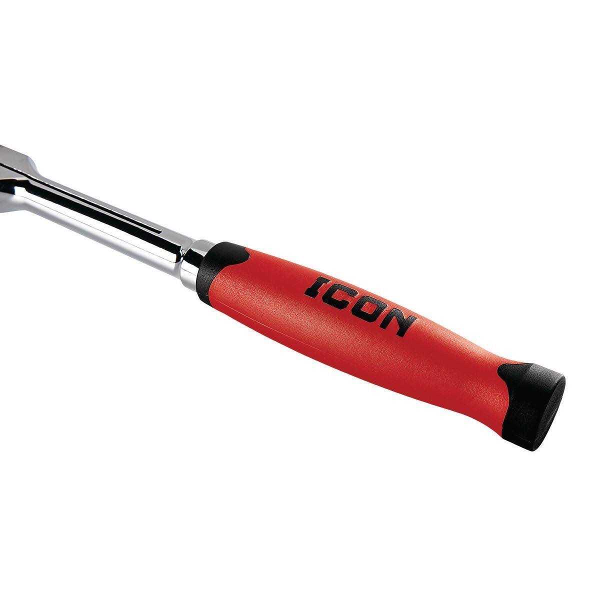 Icon 3/8 in. Drive Professional Swivel Head Ratchet with Comfort Grip - Cheap Fitting