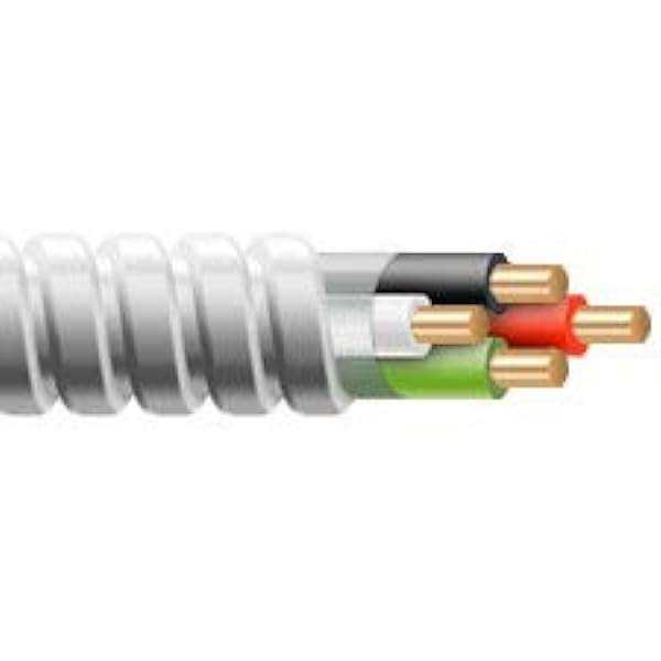 wirenco 8/3 metal clad cable with ground - Cheap Fitting