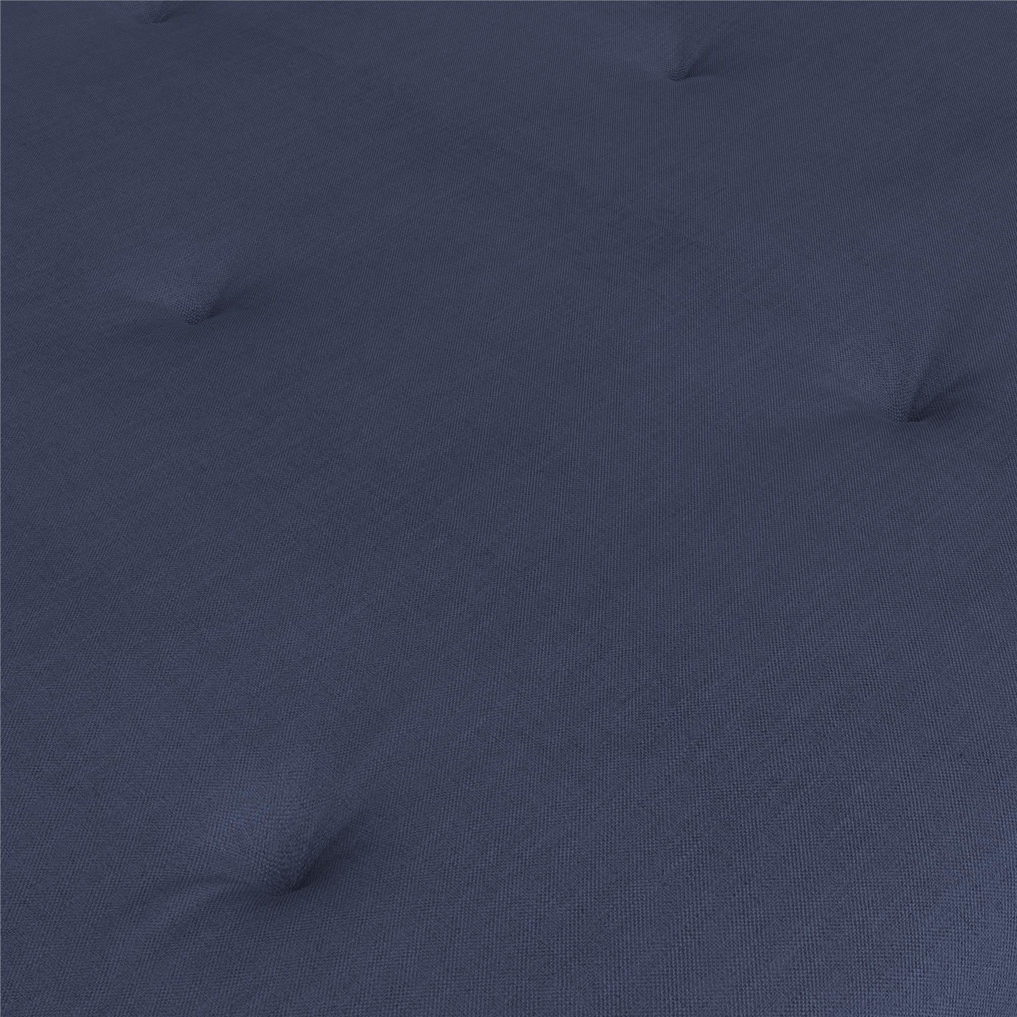 Caddie 6-Inch Futon Mattress with Tufted Cover and Recycled Polyester Fill, Full, Light Gray Linen - Cheap Fitting