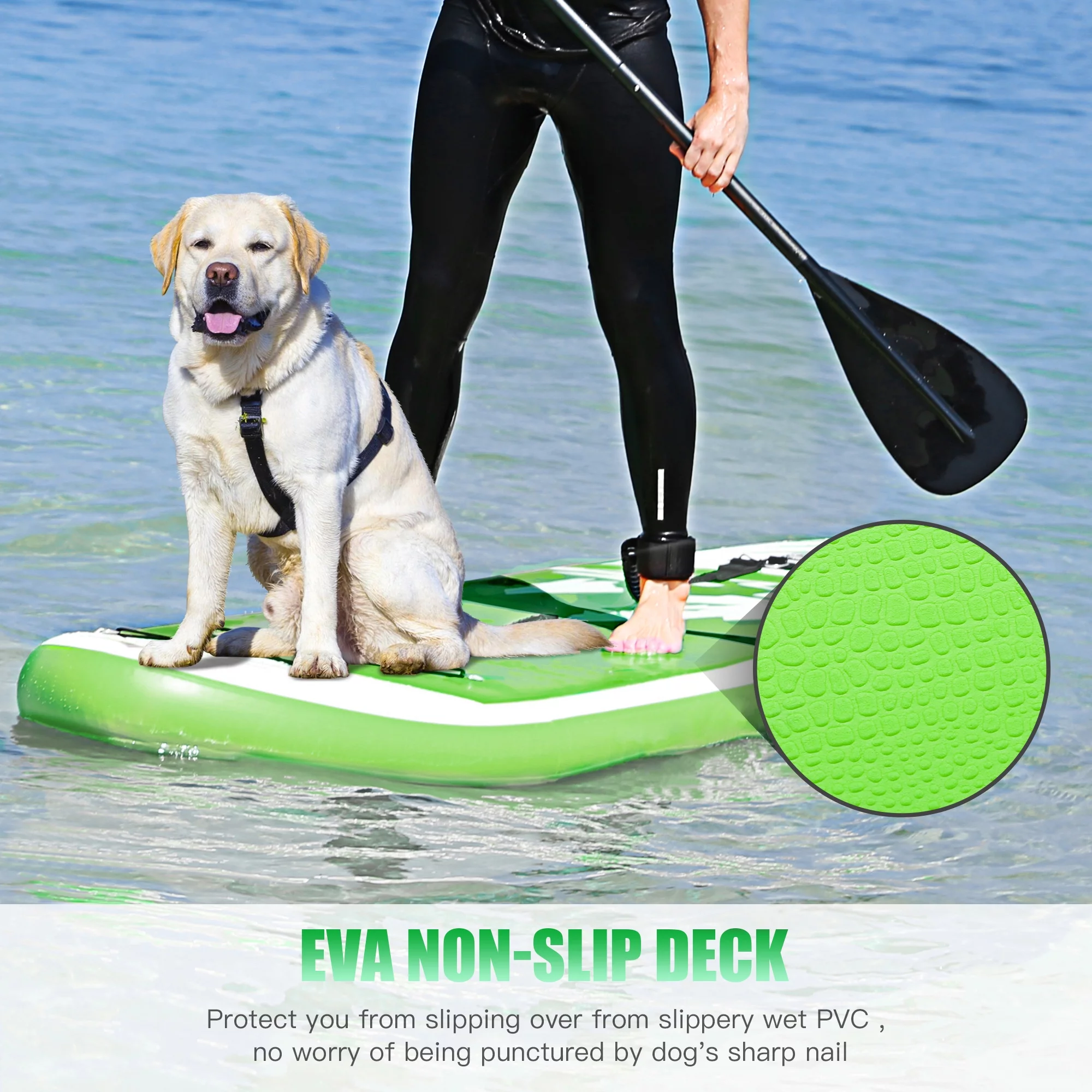 Famistar 10' Inflatable Stand Up Paddle Board 6