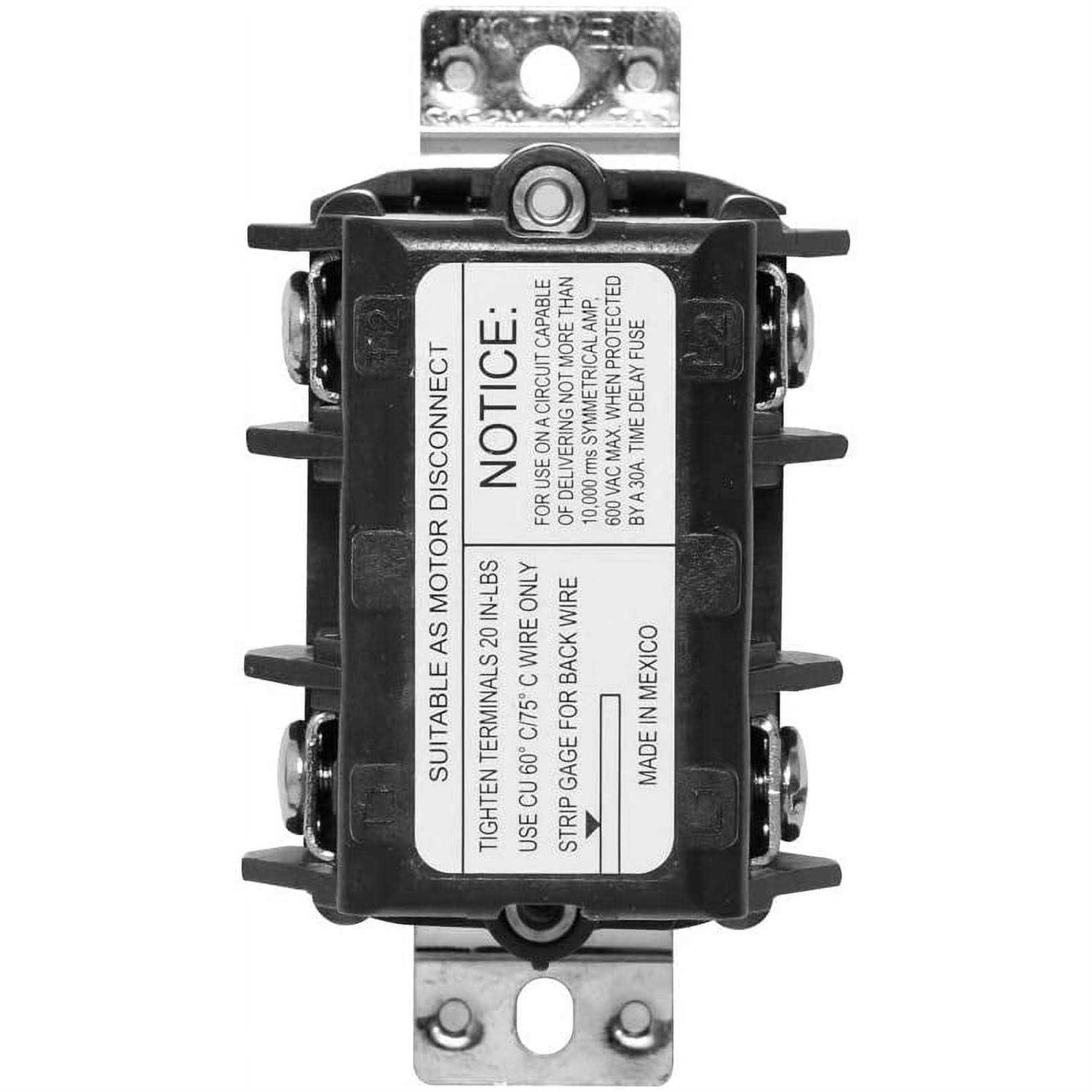 Leviton MS303-DS 30A 3P Motor Switch - Cheap Fitting