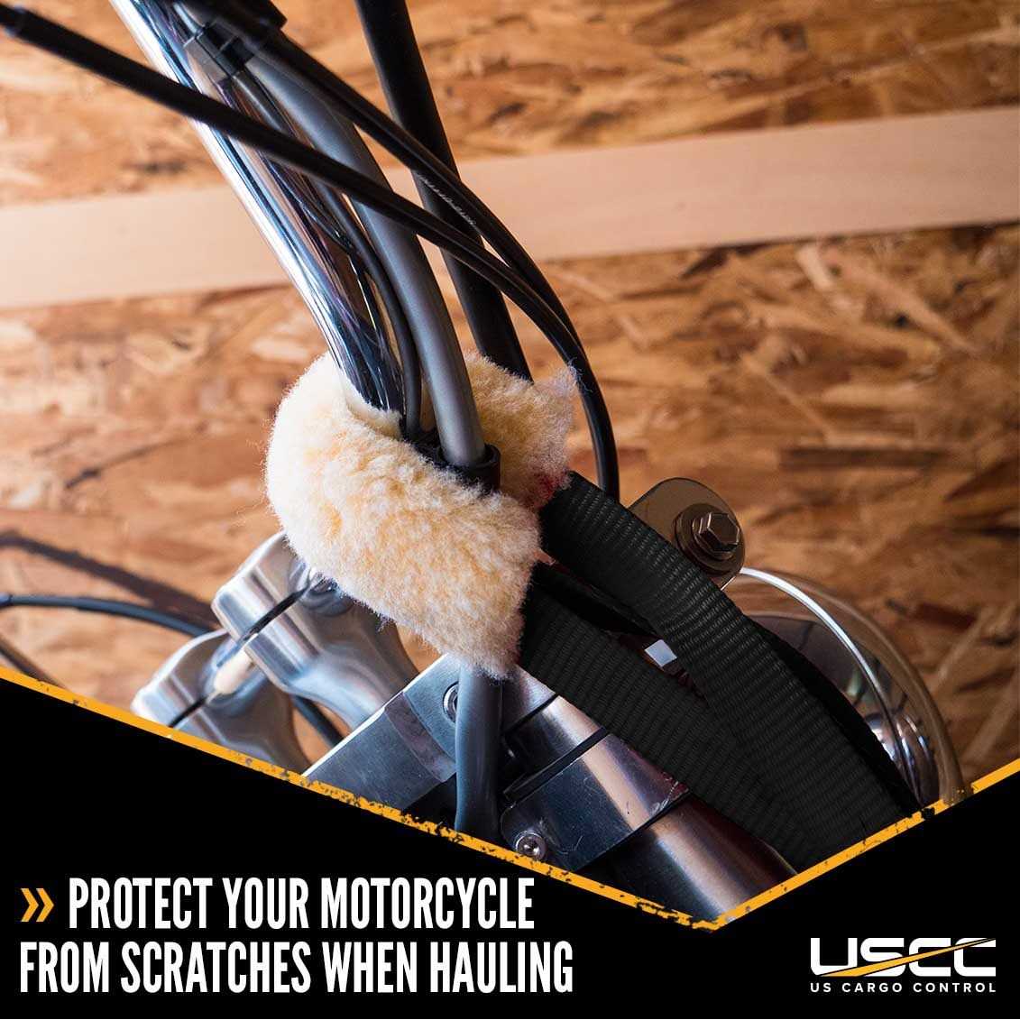 US Cargo Control Soft Tie Straps w/ Plush Covers MHS118-BLK-PR-SP118W - Cheap Fitting