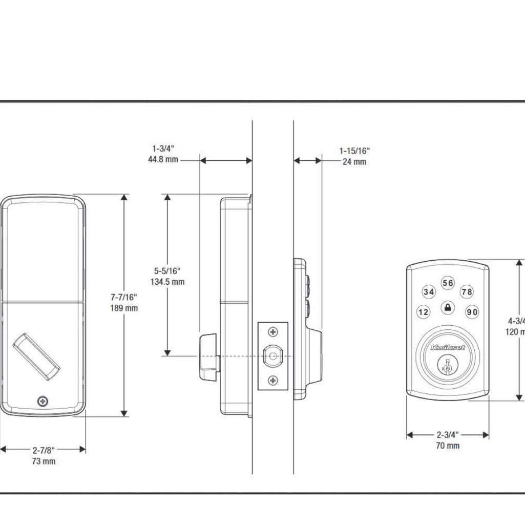 Kwikset Electronic Deadbolt - Cheap Fitting