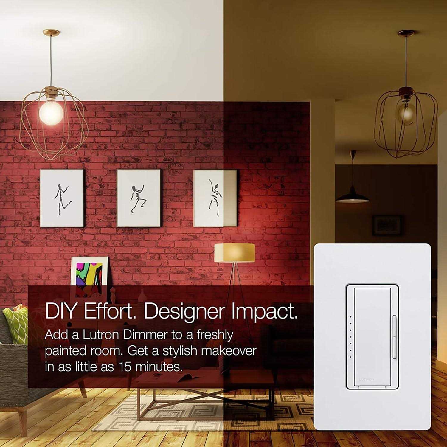 Lutron MACL-153M-RHW-WH Dimmer Kit - Cheap Fitting