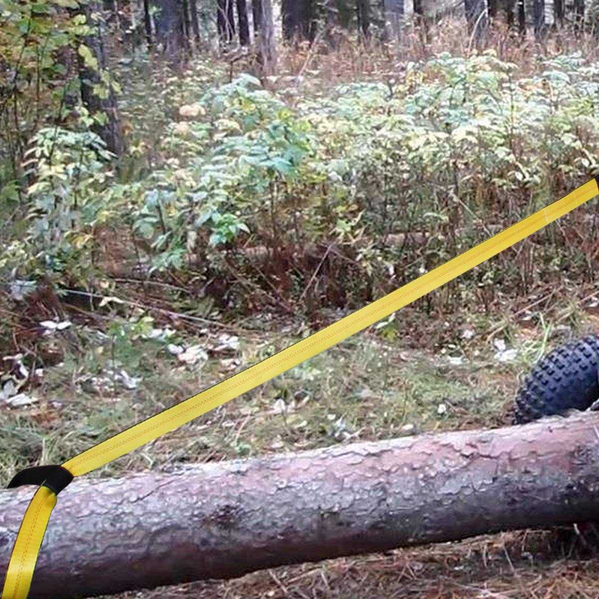 JCHL Lift Sling Straps 10’x2 15,000 Pound Capacity 2-Pack Heavy Duty Lifting Slings Web Sling Tree Saver Recovery Strap Web Sling Winch Strap - Cheap Fitting