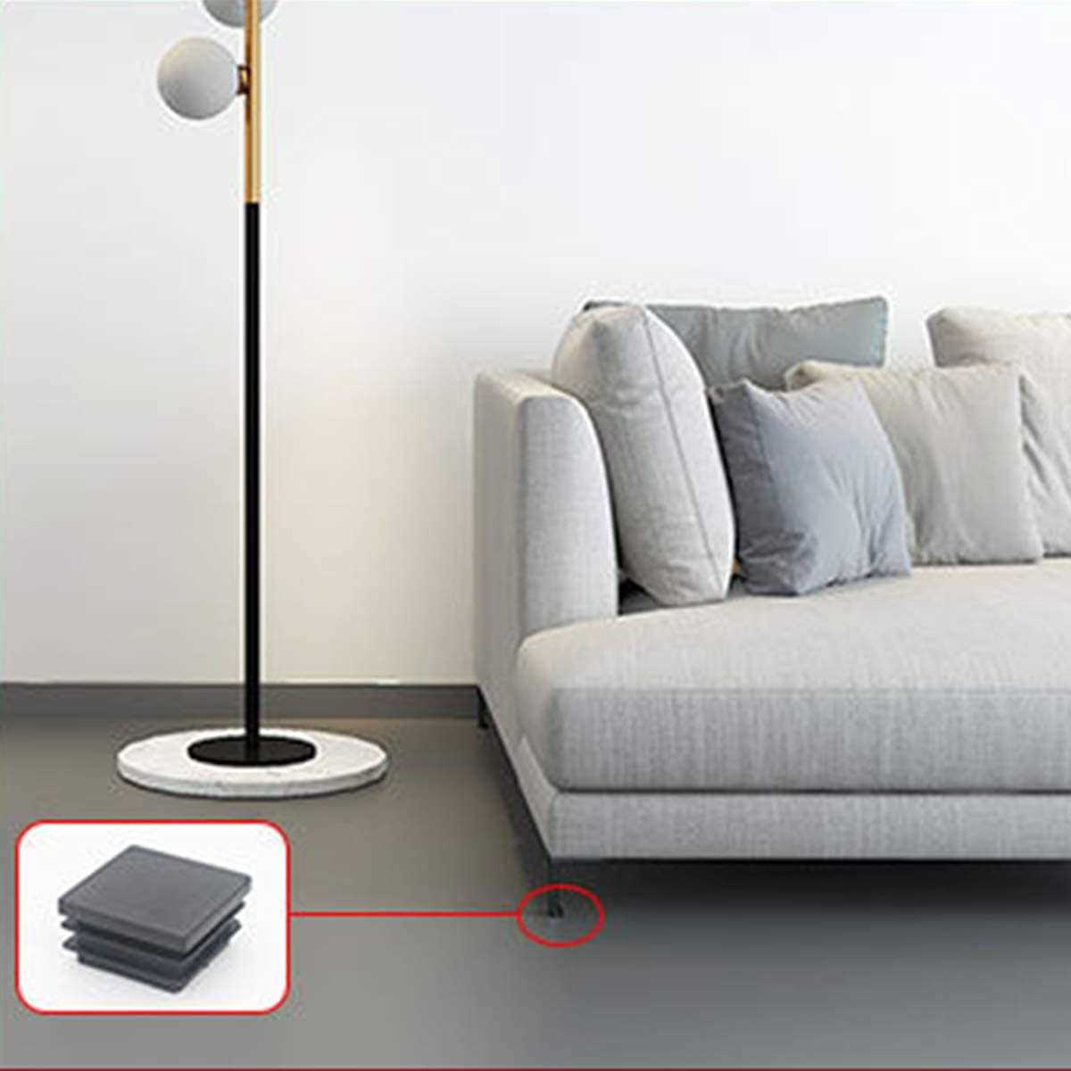 1 Inch Square Plastic Plug Tubing End Cap Suitable for Square Tube - Cheap Fitting