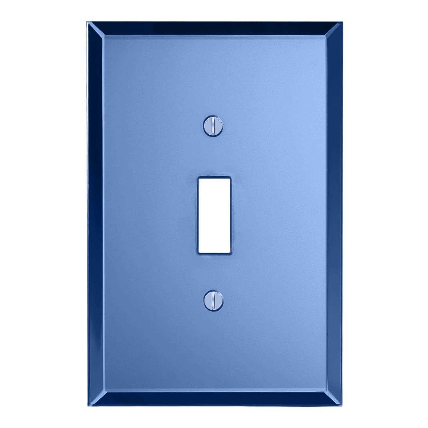 Switch Hits Plain Glass Mirror Outlet Wall Plate 1 Toggle 3.5 x 5.25 - Cheap Fitting