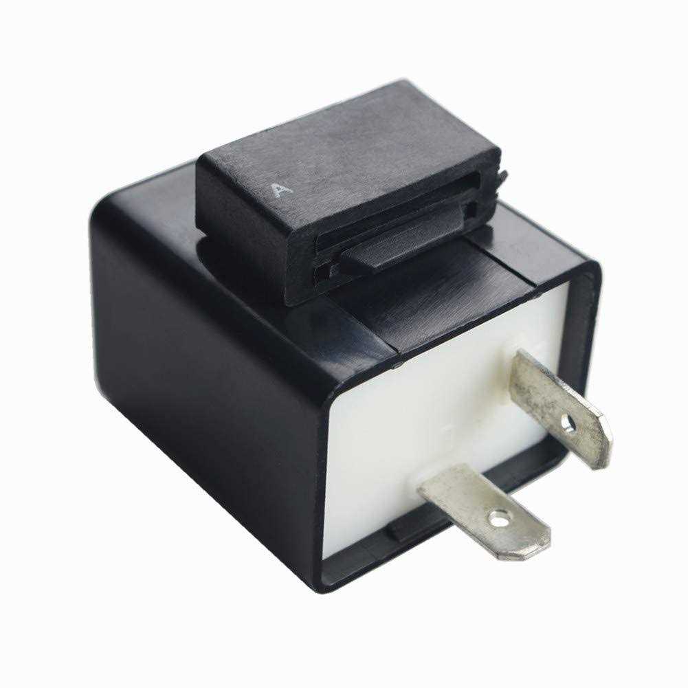 DEWHEL 12V 0.02A-10A 2-Pin CF-12 Automatic Electronic LED Flasher Relay Fix for Turn Signal Light Fast Hyper Flash - Cheap Fitting