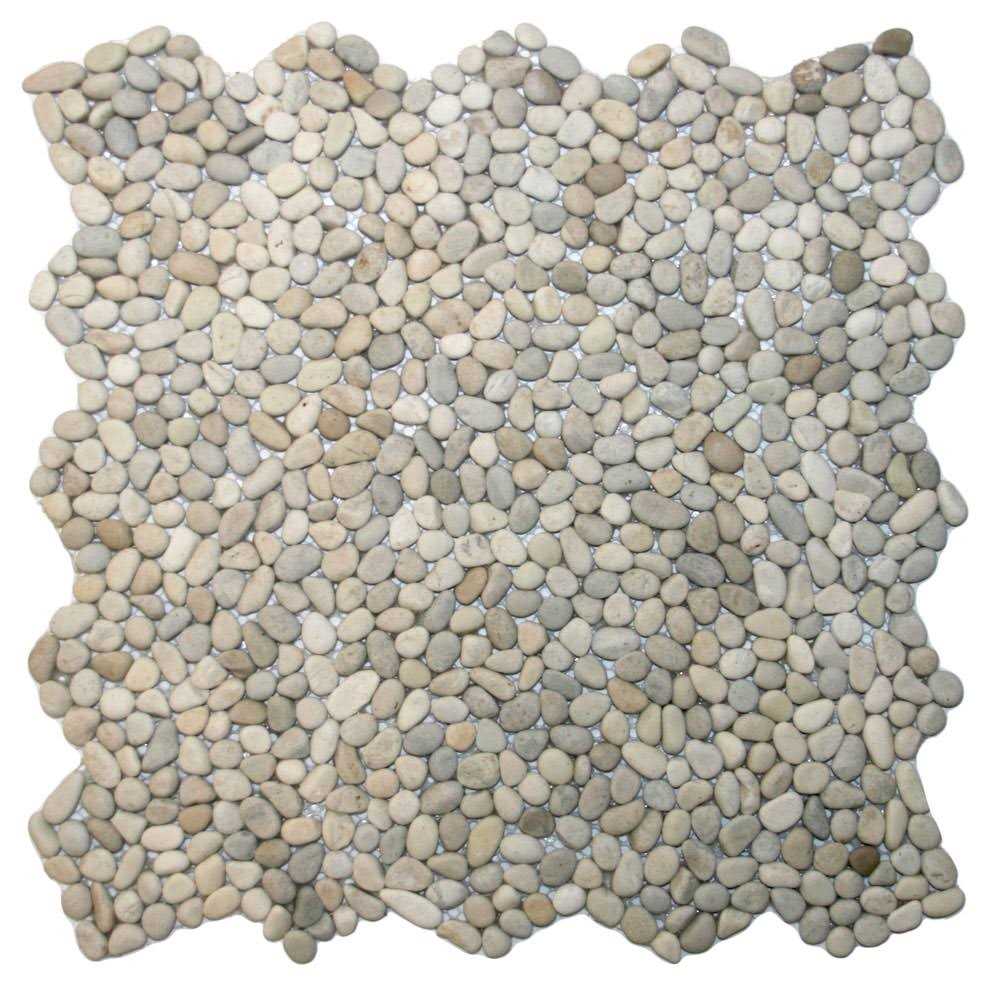CNK Tile Mini Java Tan Pebble Tile - Cheap Fitting