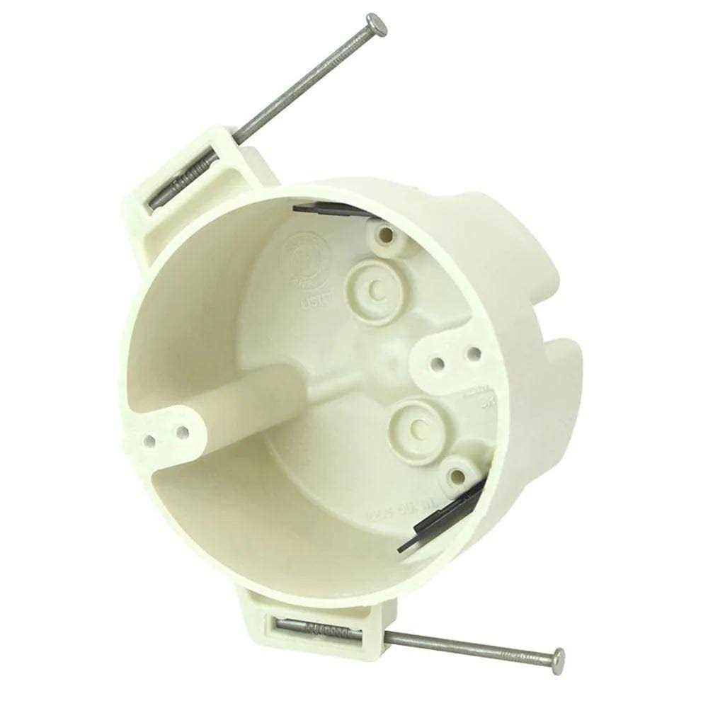 Unbranded 4 in. Dia 22-1/2 cu. in. New Work Nail on Round Outlet Box - Cheap Fitting