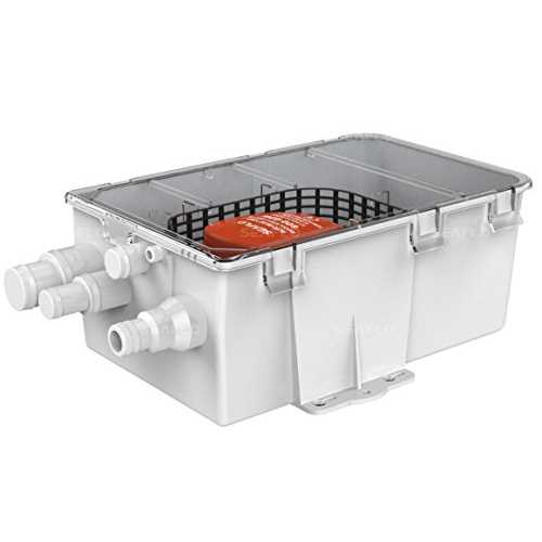 SEAFLO Shower Sump Pump System Box Multi Inlet 12V DC 750GPH with 4-Year Warranty - Cheap Fitting