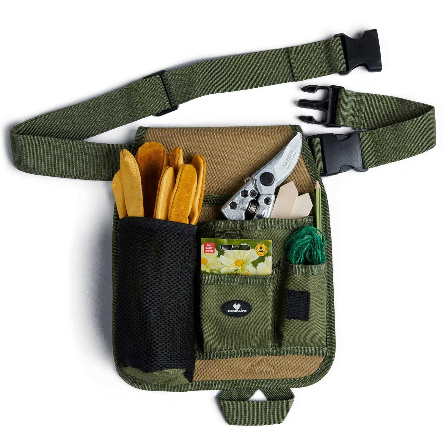 Case4Life Handy Organizer Garden Tool Pouch Unisex Utility Tool Belt Apron for Gardening - Cheap Fitting