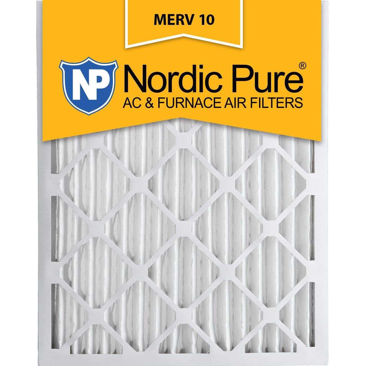 Nordic Pure MERV Pleated Plus Carbon AC Furnace Air Filters - Cheap Fitting
