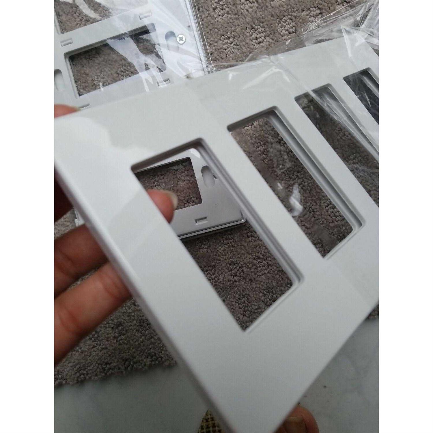 Lutron Claro 4-Gang Wallplate CW-4-WH - Cheap Fitting