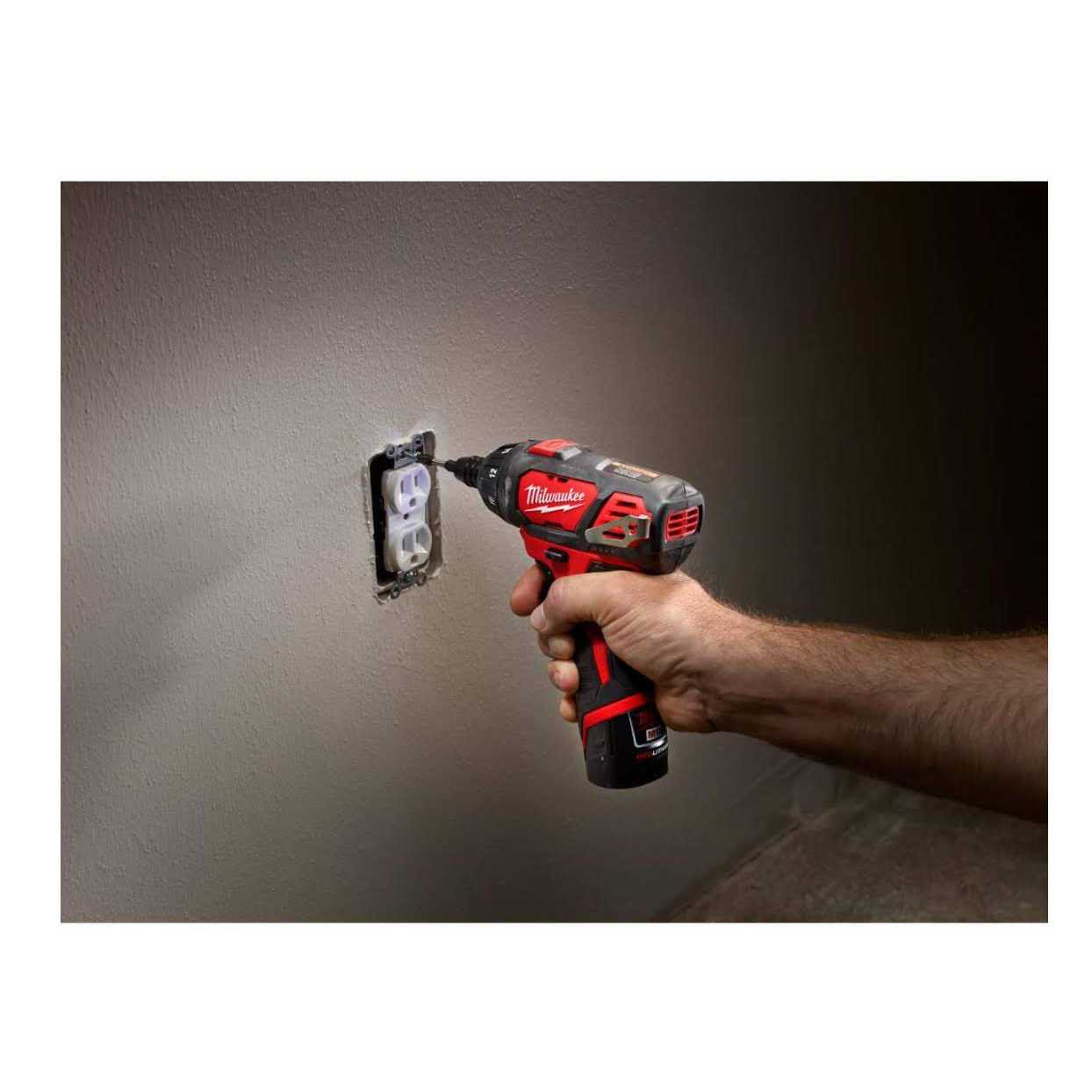 Milwaukee M12 12V Lithium-Ion Cordless 1/4 in. Hex Screwdriver Kit w/ SHOCKWAVEImpact Duty Titanium Drill Bit Set - Cheap Fitting