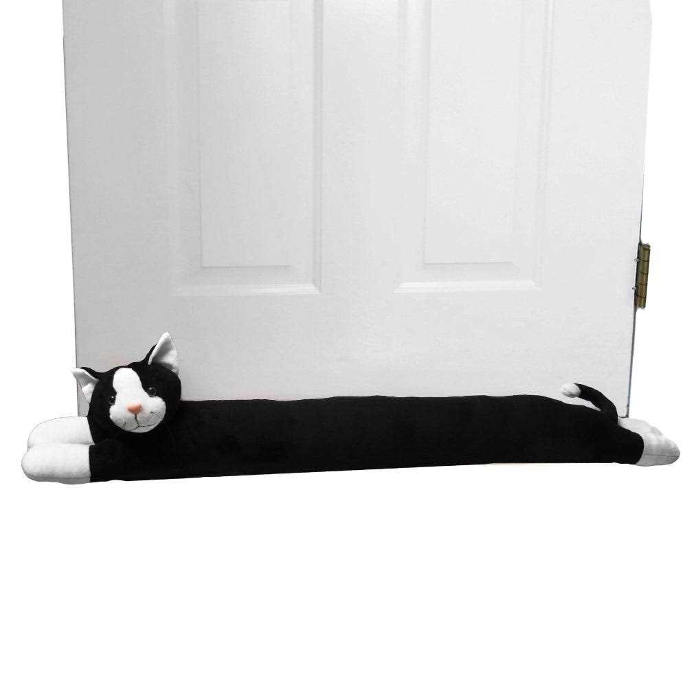 Evelots Cat Under Door/Window Draft Stopper/Blocker-Kitty Cat Keeps Heat in-Cold Air/Noise/Odors Out-Energy Saving-Full 38 Inch Long-Weighted - Cheap Fitting