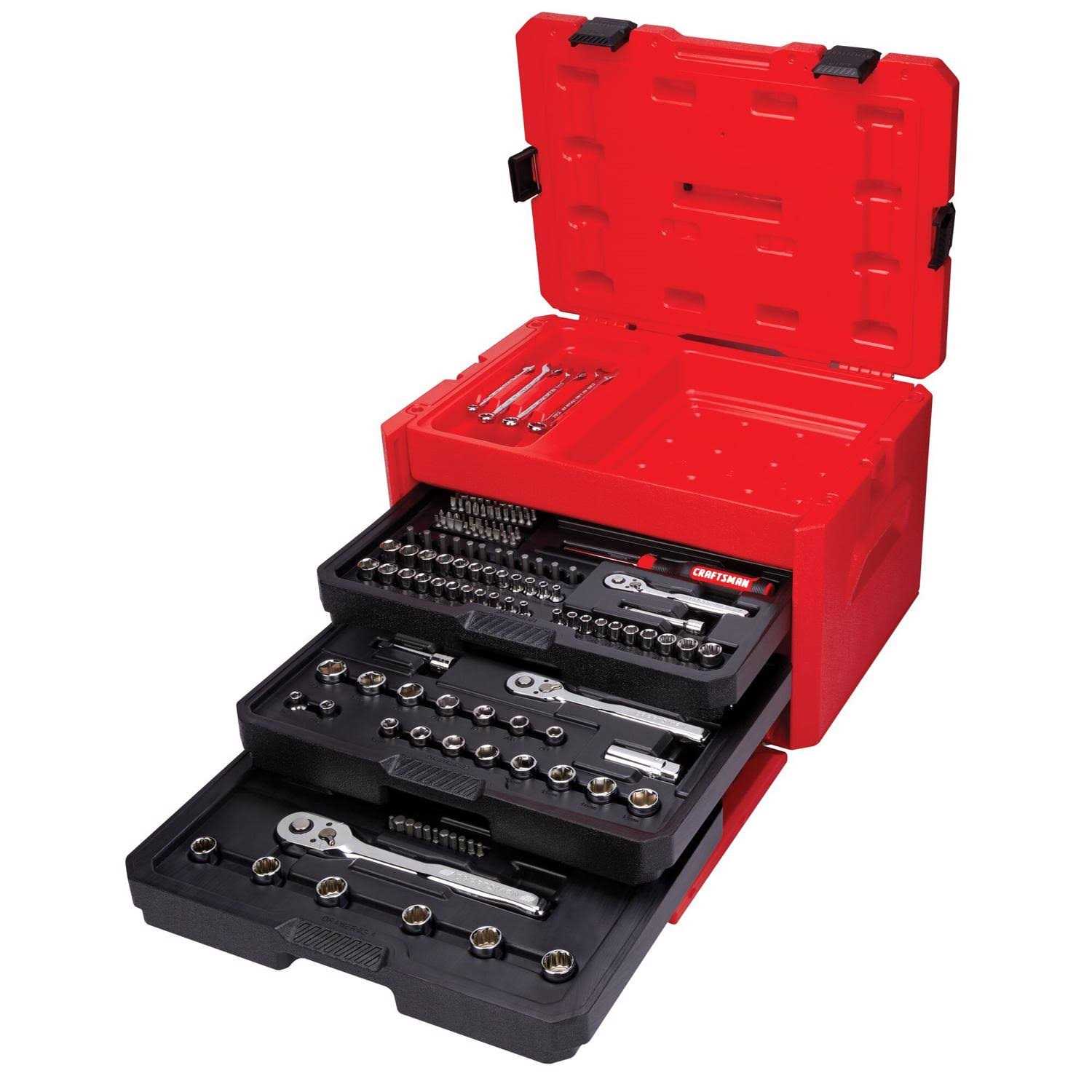 Craftsman Standard and Metric Combination Polished Chrome Mechanics Tool Set - Cheap Fitting
