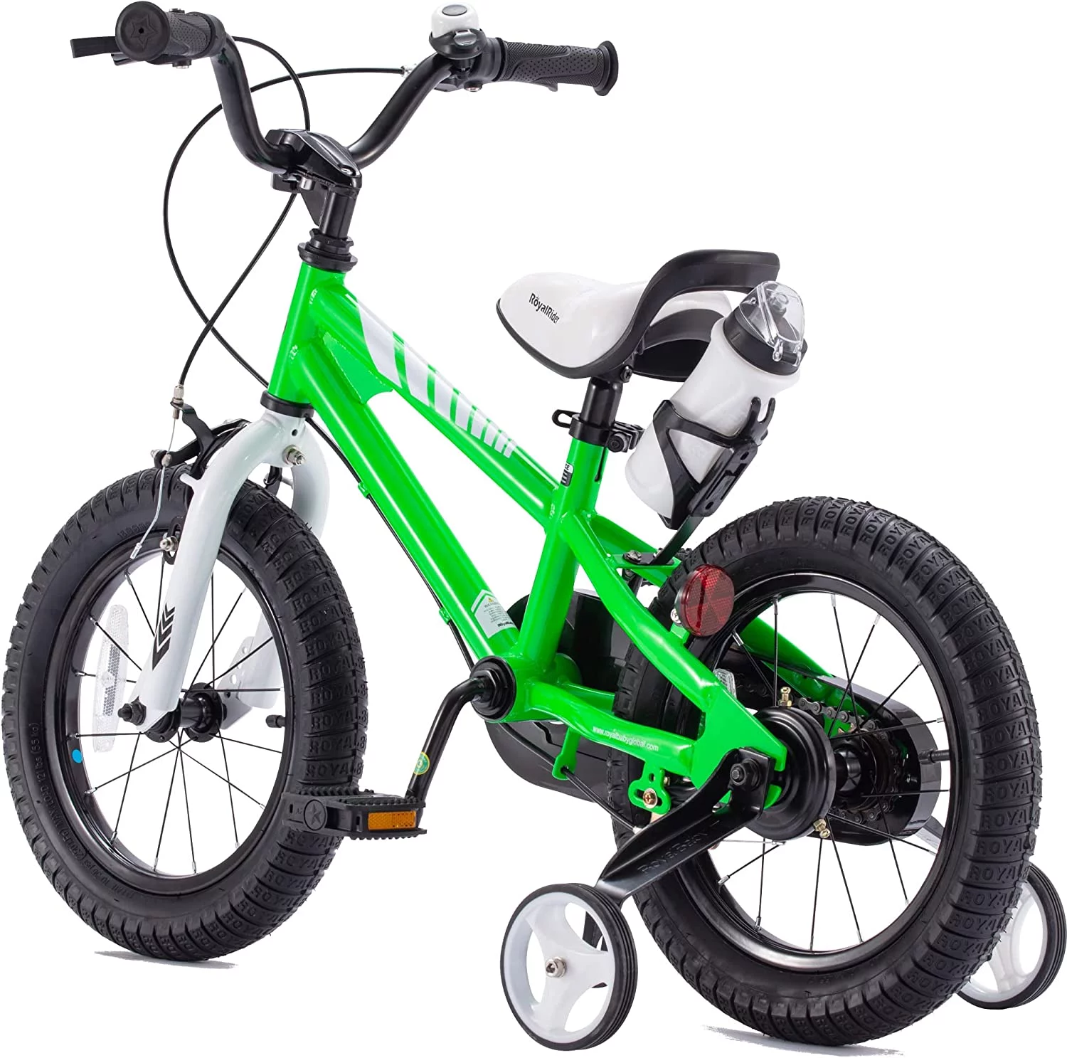 Royalbaby Freestyle 14 In Blue Kids Bike Boys and Girls Bike Two hands brakes - Cheap Fitting