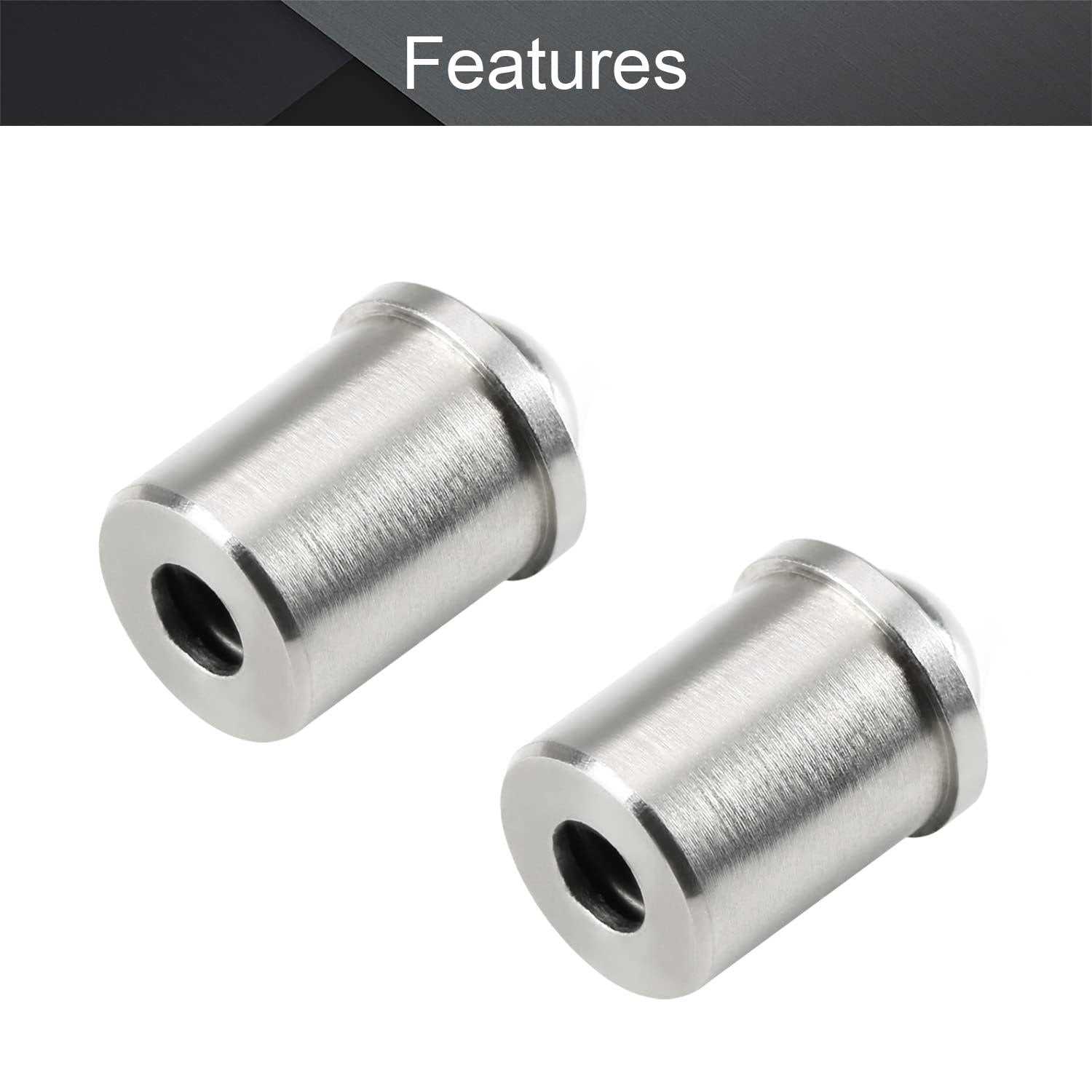 mromax 4pcs stainless steel 0.39 diameter ball plunger cabinet door closet drawer 10x13mm ball Catch latch catcher for door - Cheap Fitting