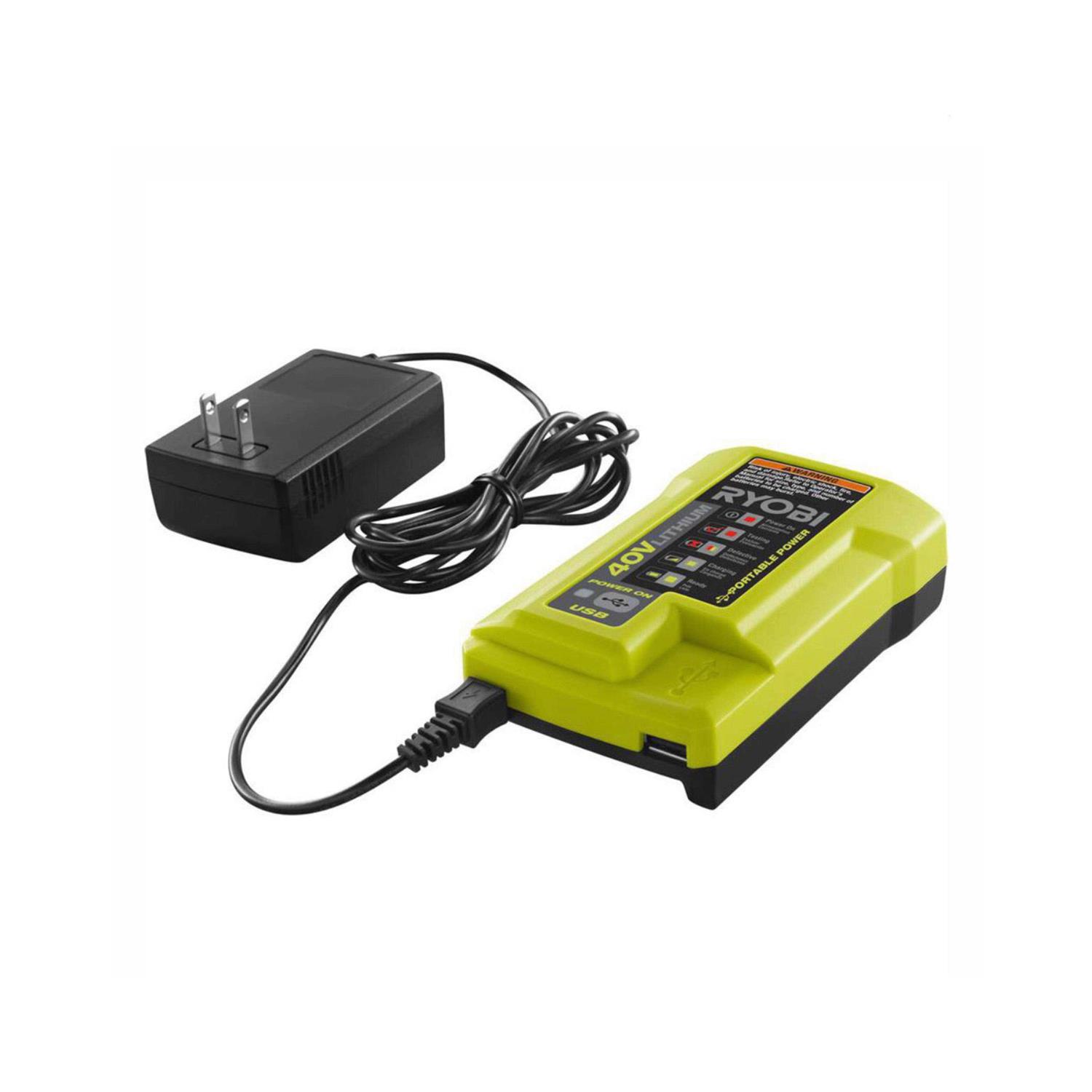 Ryobi 40v Lithium-Ion Charger with USB Port - Cheap Fitting