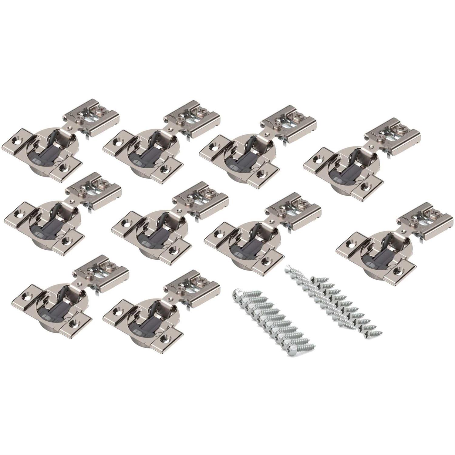 Richelieu 10-Pack 1/2-in Nickel Plated Self-Closing Soft Close Concealed Cabinet Hinge - Cheap Fitting