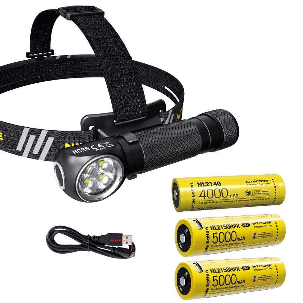 Nitecore HC35 2700 Lumen USB Rechargeable Headlamp - Cheap Fitting