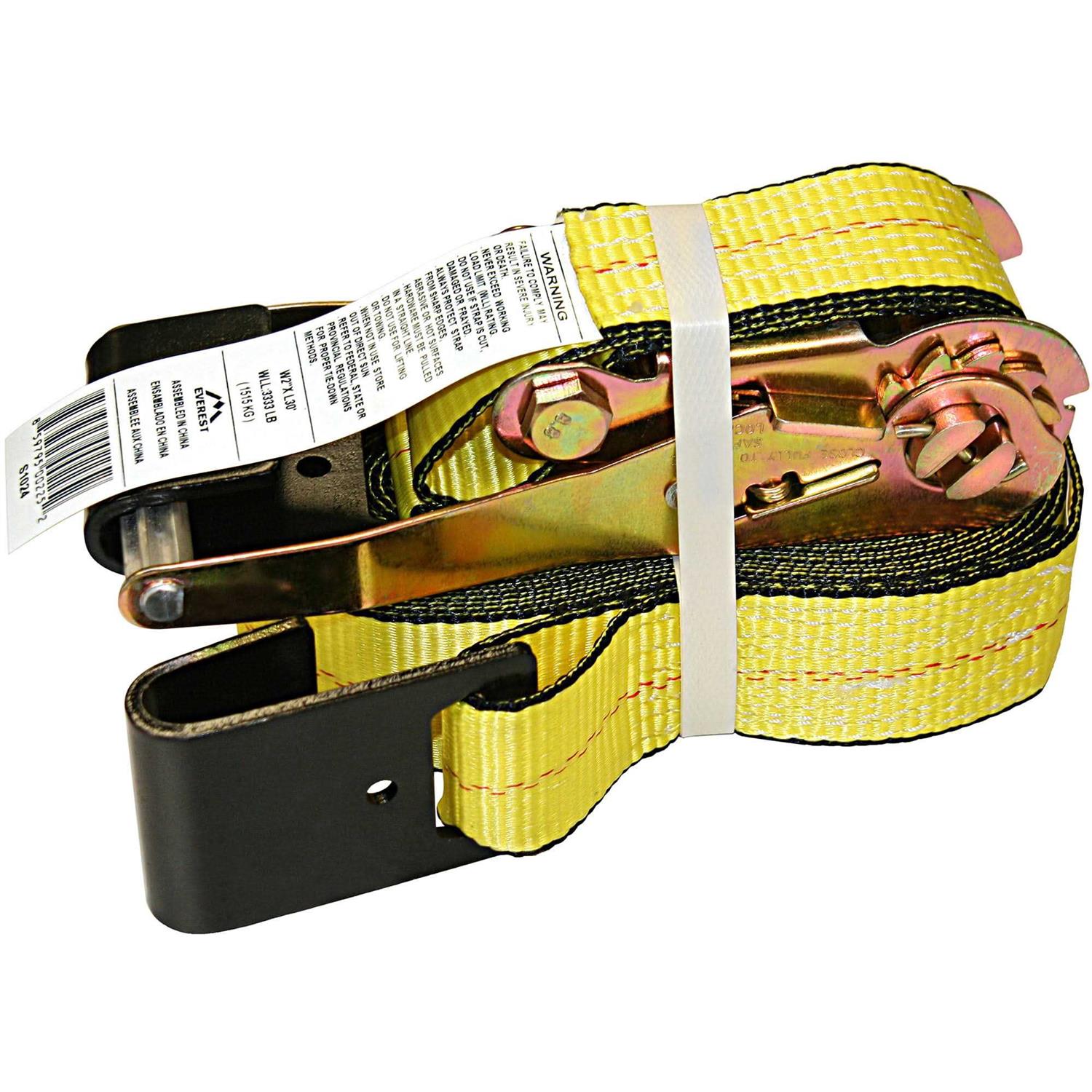 Everest S1022 Premium Ratchet Tie Down 1 PK 2 in. x 27 ft 3333 LBS - Cheap Fitting