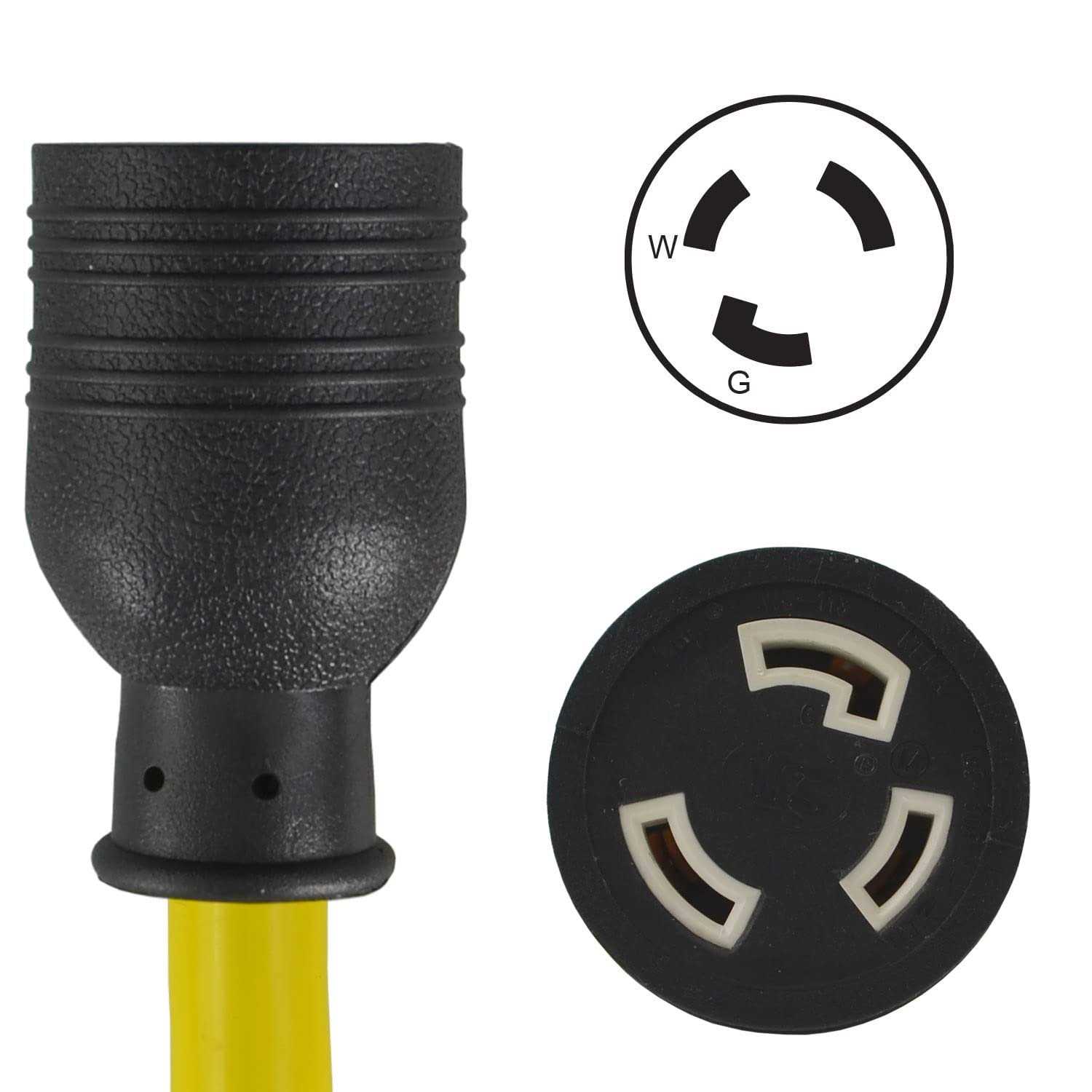 Conntek P515L530 1-Feet Generator Adapter 15-Amp U.S Plug to 30-Amp Locking - Cheap Fitting