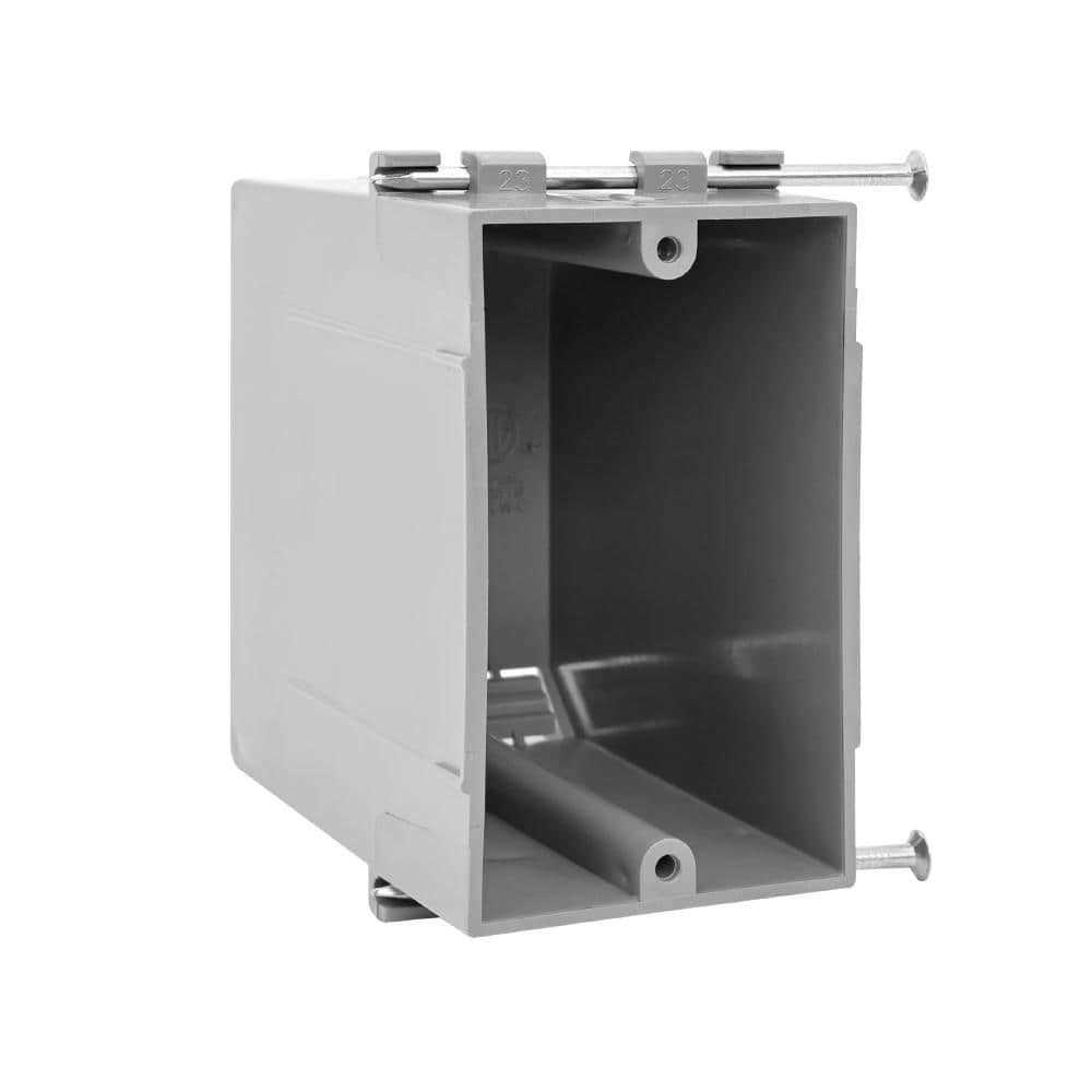 Feit Electric PVC Gray 1-Gang New Work Electrical Switch and Outlet Box - Cheap Fitting