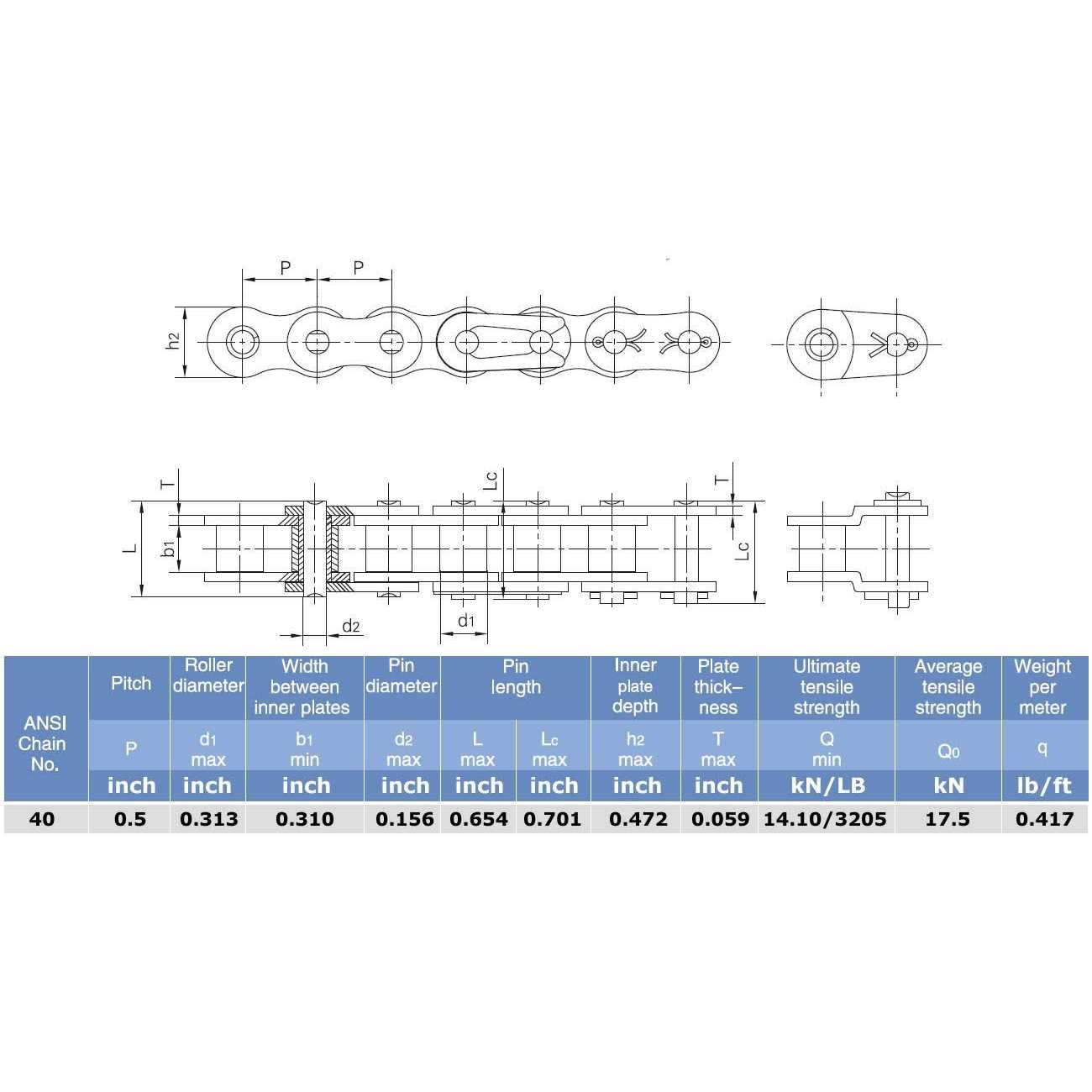 Roller Chain Connecting Links	Roller Chain Connecting Links - Cheap Fitting