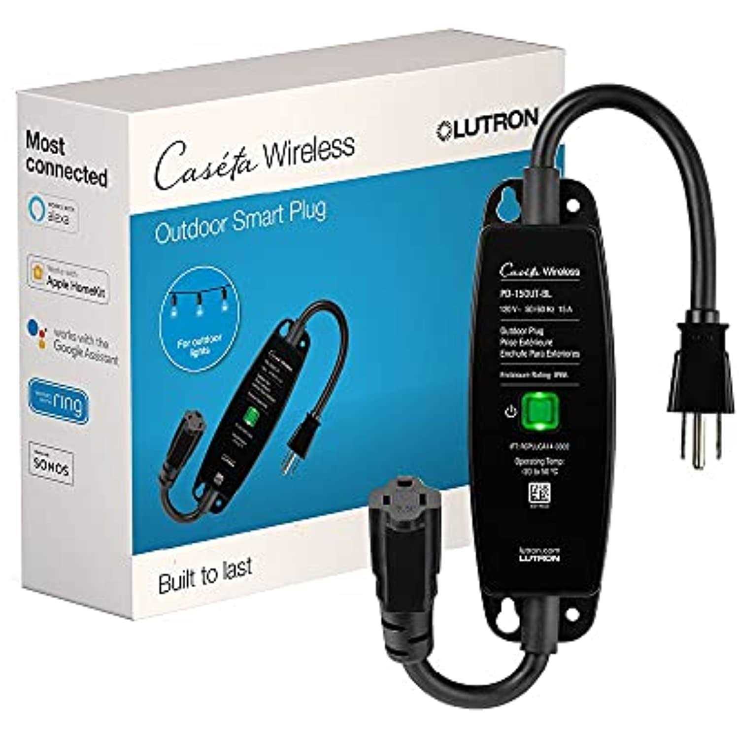 Lutron Caseta Weatherproof+ Outdoor Smart Plug PD-15OUT-BL - Cheap Fitting