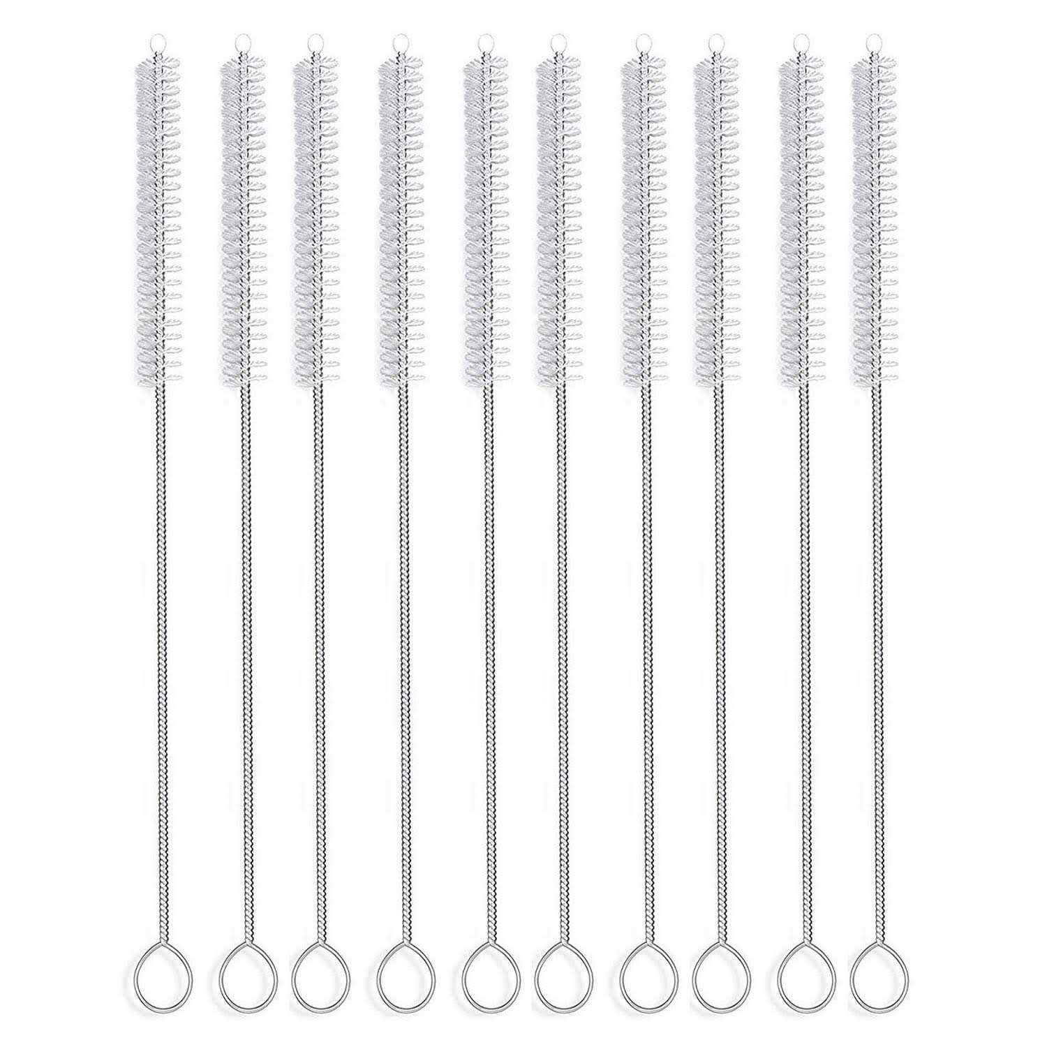 desin Long Straw Brush Nylon Pipe Tube Cleaner 10-ihch X 2/5-inch Set of 10 - Cheap Fitting