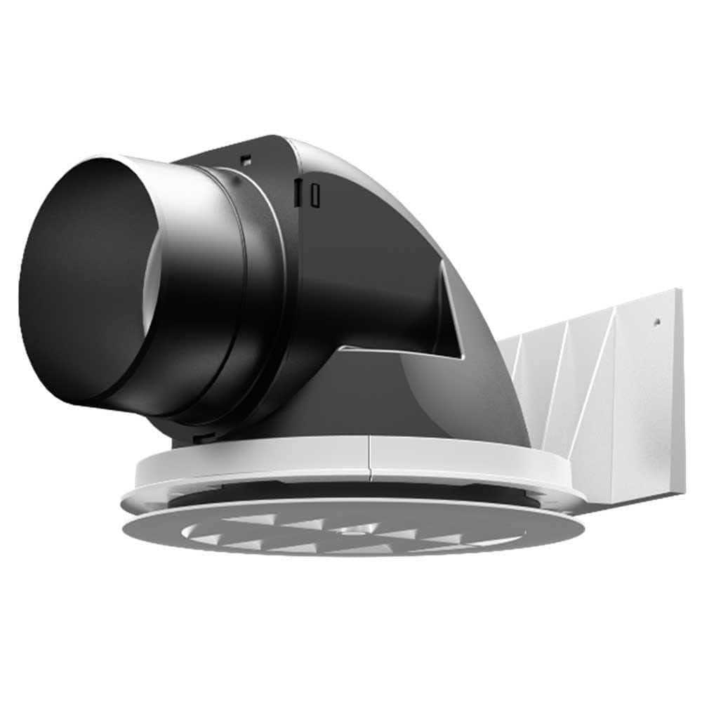 Gibraltar Building Products 8 in. x 9.25 in. Round White Weather Resistant Plastic Soffit Vent for 4 in. Ducts - Cheap Fitting