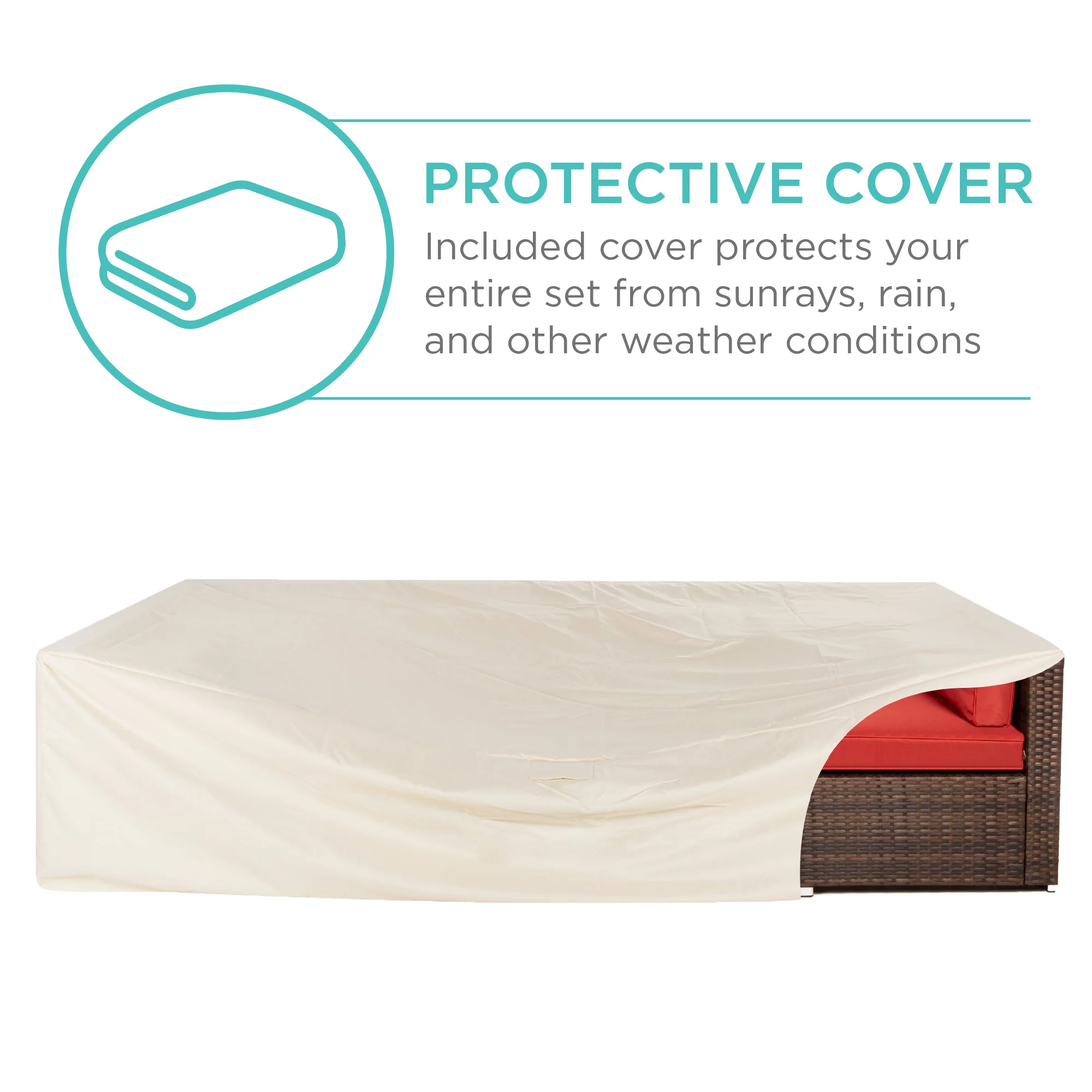 Best Choice Products 7-Piece Outdoor Modular Patio Conversation Furniture, Wicker Sectional Set - Gray/Navy - Cheap Fitting