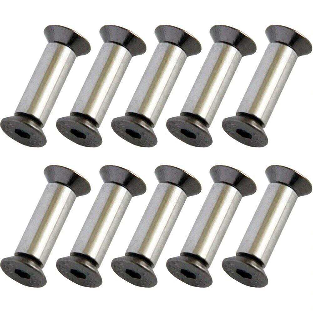 10pcs Knife Handle Bolt Rivets Screw Fastener Nut DIY Material US - Cheap Fitting