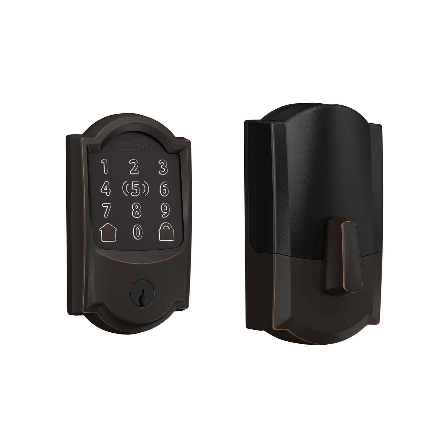 Schlage BE499WB-CAM Encode Plus Camelot Touchscreen Electronic Deadbolt with WiFi - Cheap Fitting