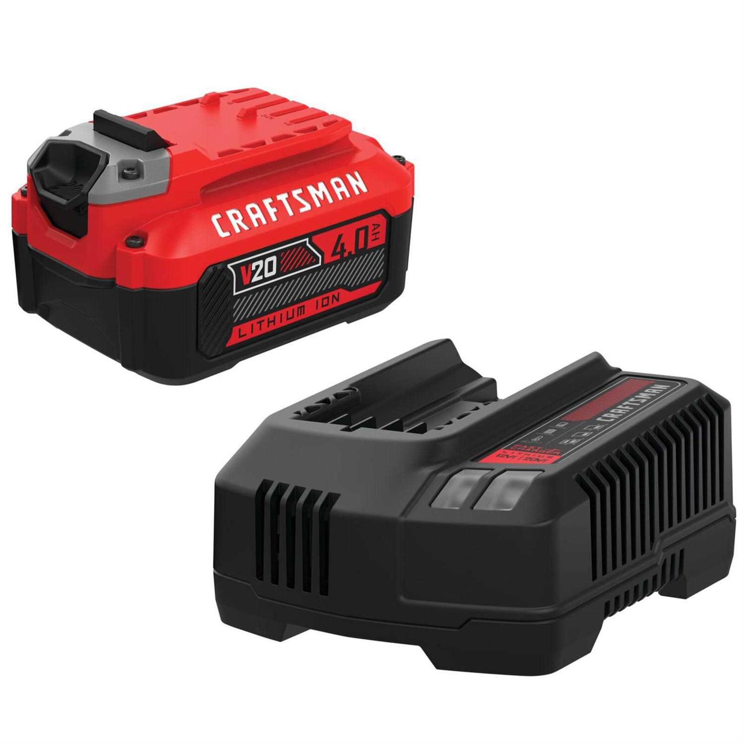 Craftsman V20* 4.0Ah Battery and Charger Kit - Cheap Fitting