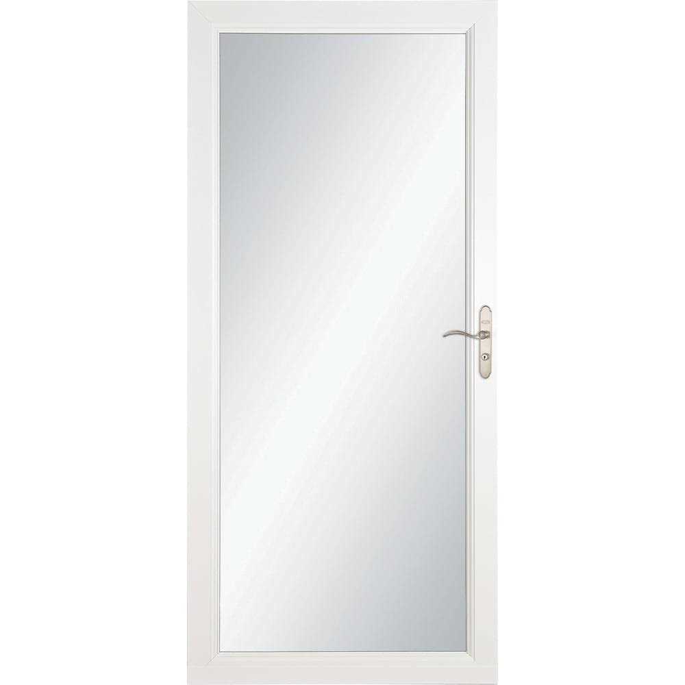 LARSON Signature Selection 36-in x 81 Full-view Interchangeable Screen Aluminum Storm Door Handle - Cheap Fitting