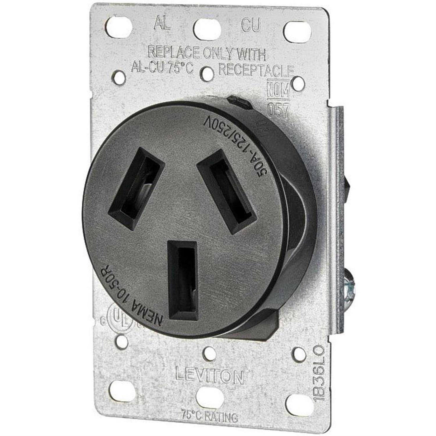 Leviton R20-05206-S10 50A Receptacle - Cheap Fitting
