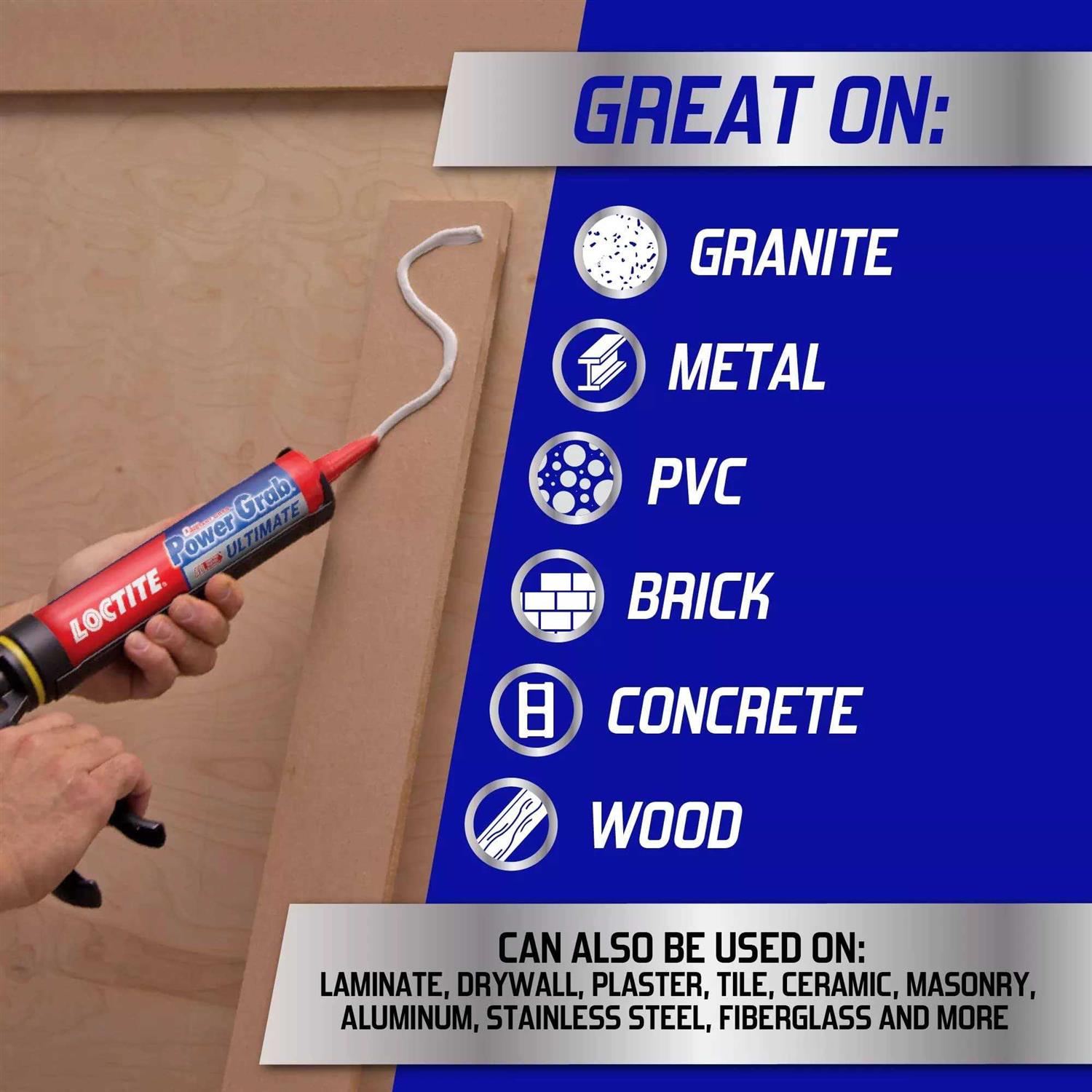 Loctite Power Grab Ultimate Construction Adhesive - Cheap Fitting