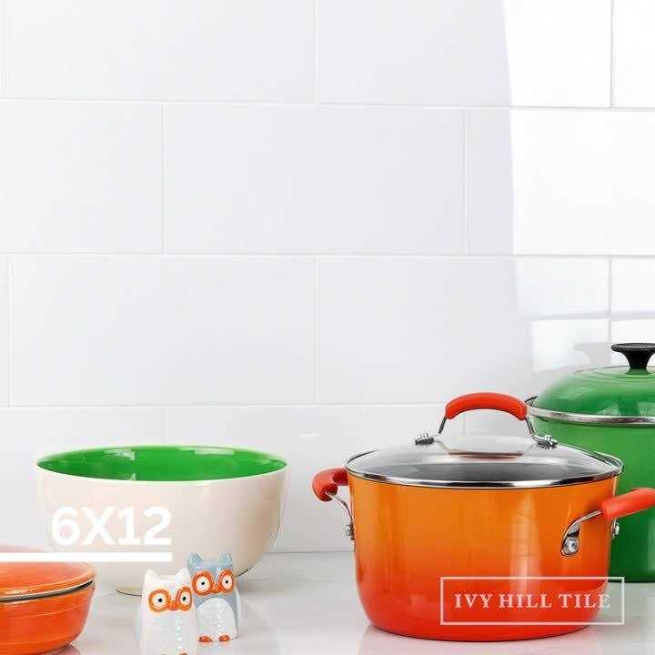 Ivy Hill Tile Lucid Nanoglass White Polished Porcelain Floor and Wall Tile - Cheap Fitting