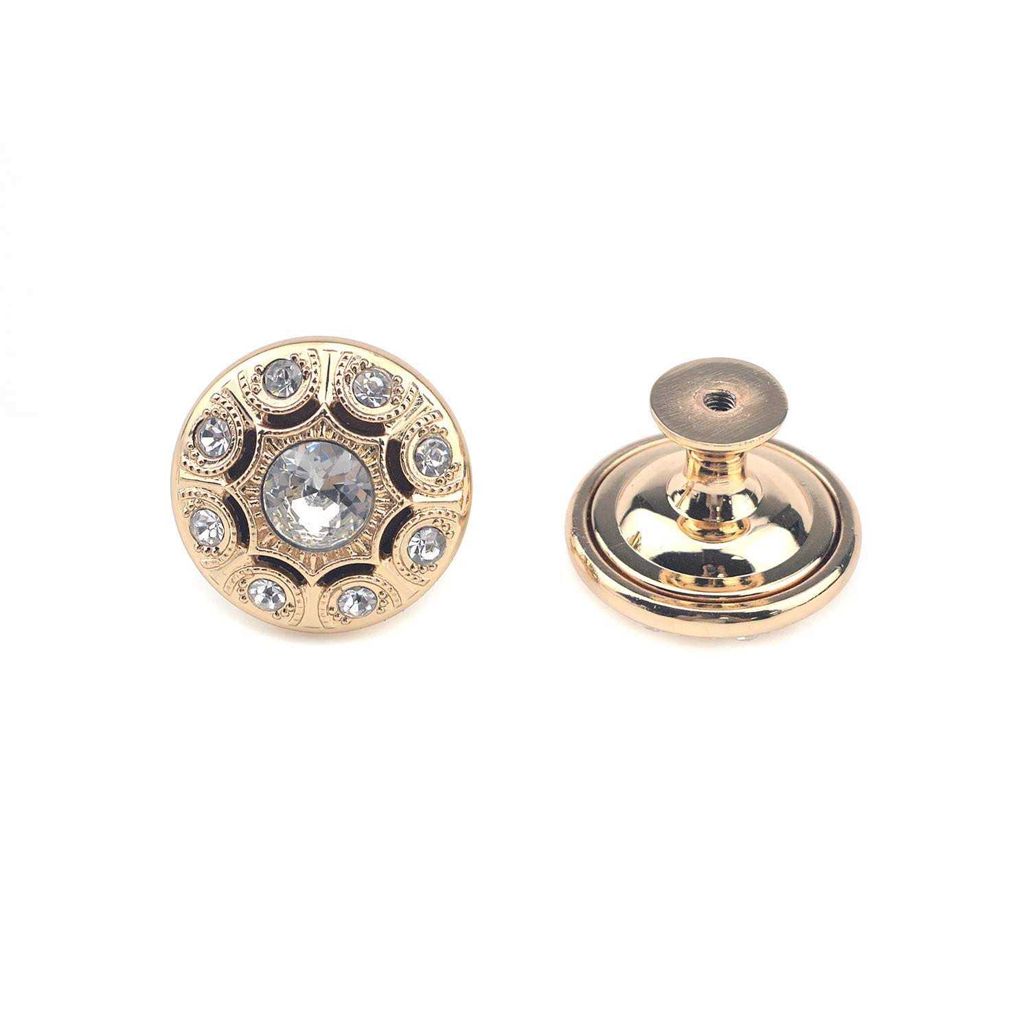 geesatis 6 pcs crystal cabinet knobs elegant diamond handles knobs for home improvement closet drawer cupboard door handles a - Cheap Fitting