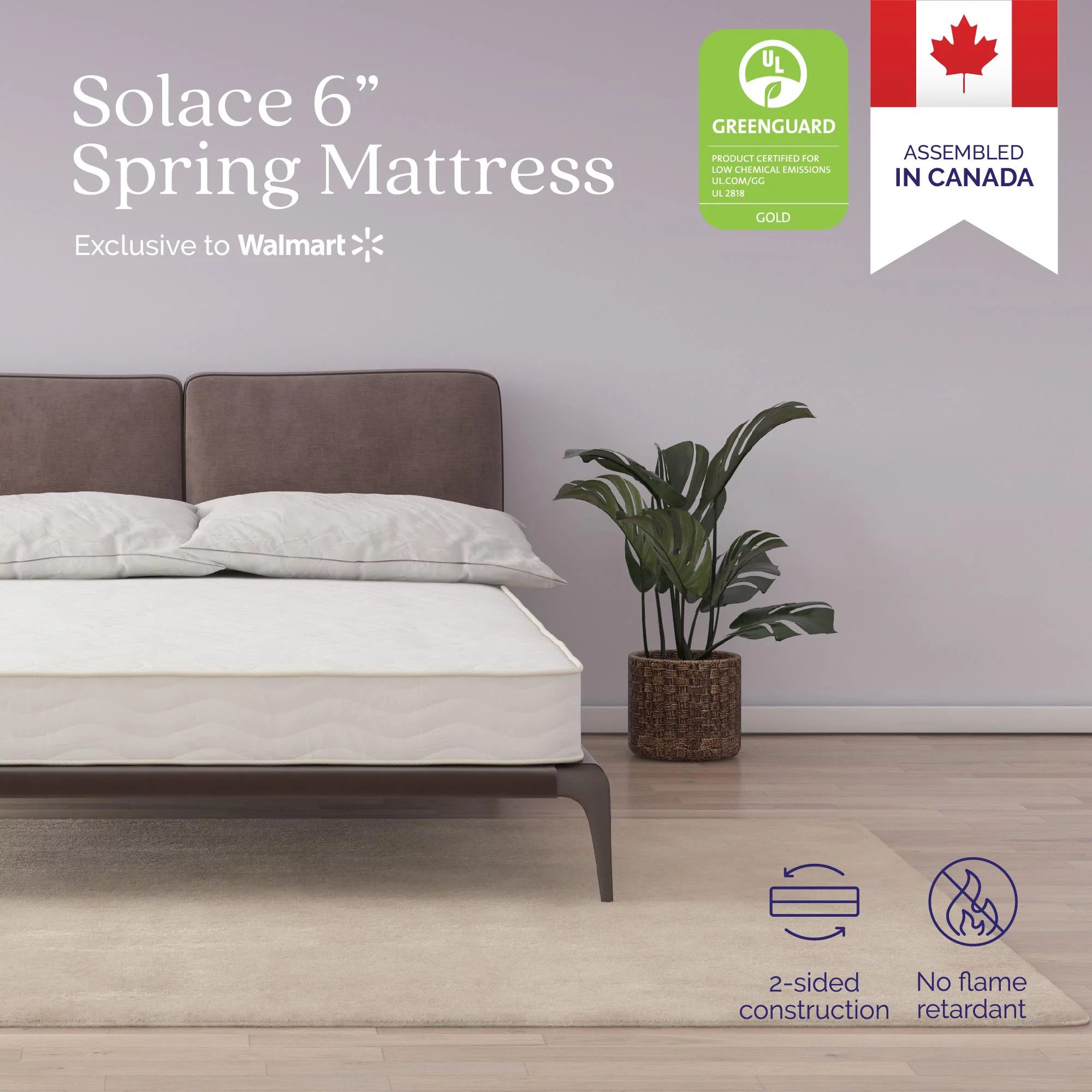 Signature Sleep Solace 6'' 2-Sided Bonnell Coil Mattress, Twin Size - Cheap Fitting