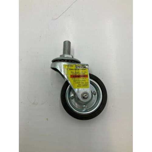 3 in. Rubber Swivel Caster – Stem Mount - Cheap Fitting