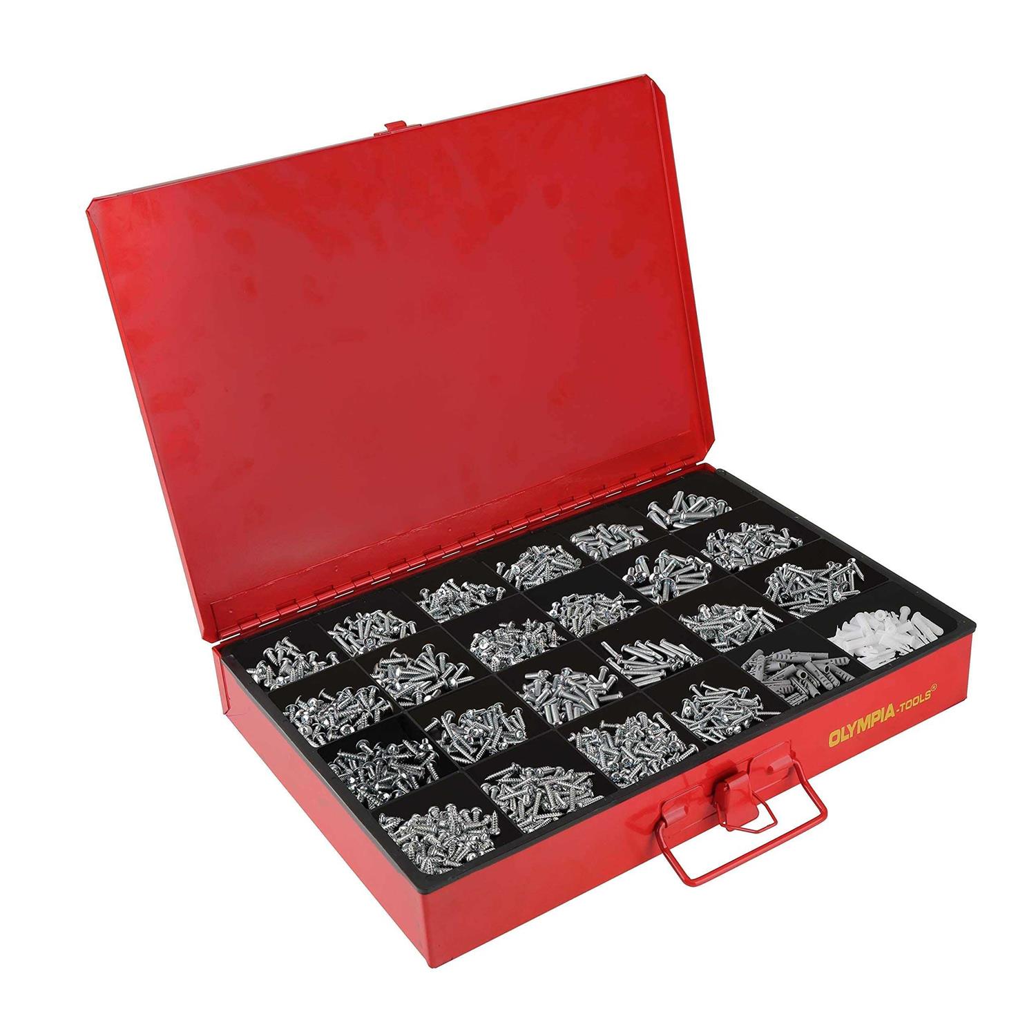 Olympia Tools 90-806 4-Drawer Hardware Organizer includes 2500-pieces Small Hardware - Cheap Fitting