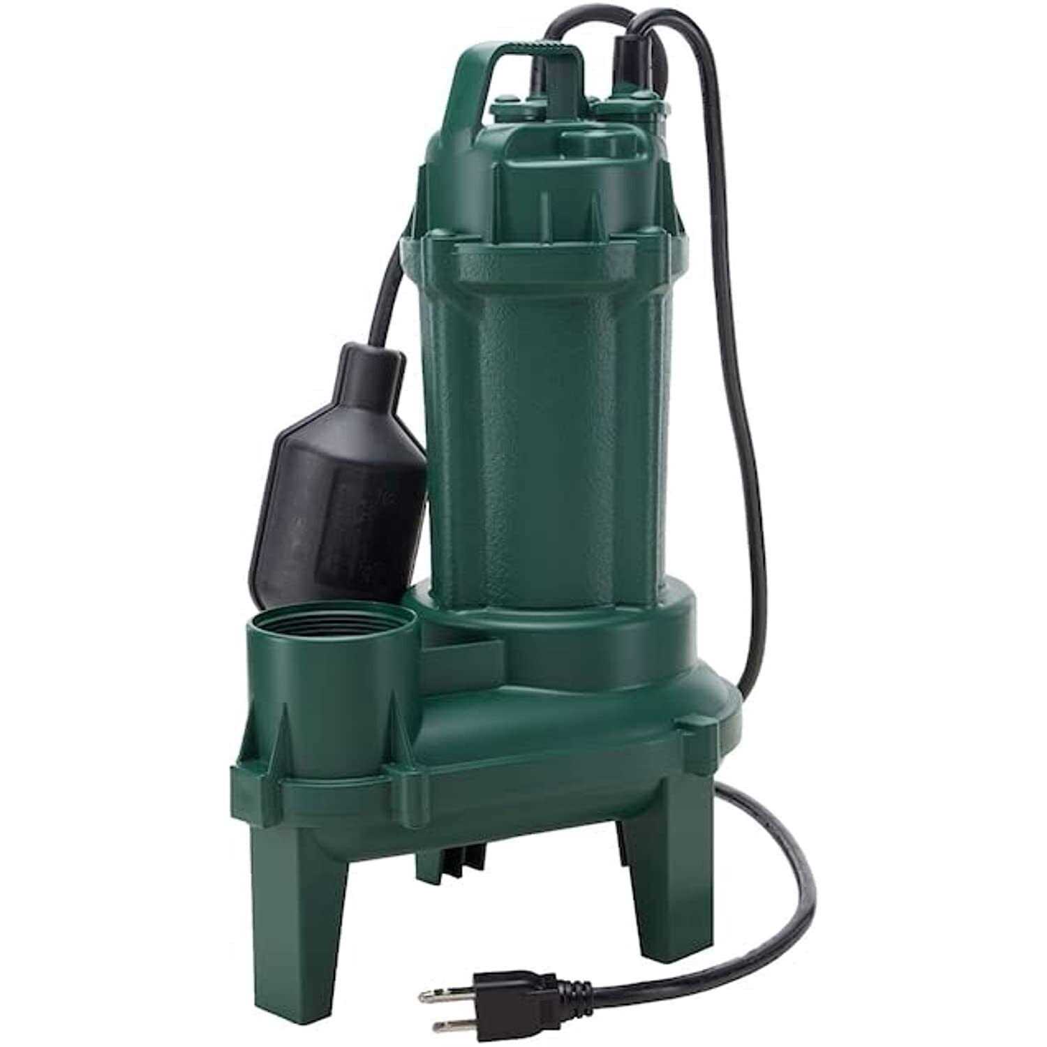 Zoeller 1/3 HP 5250 gph Cast Iron Tethered Float Switch Sewage Pump 1261-0001 - Cheap Fitting