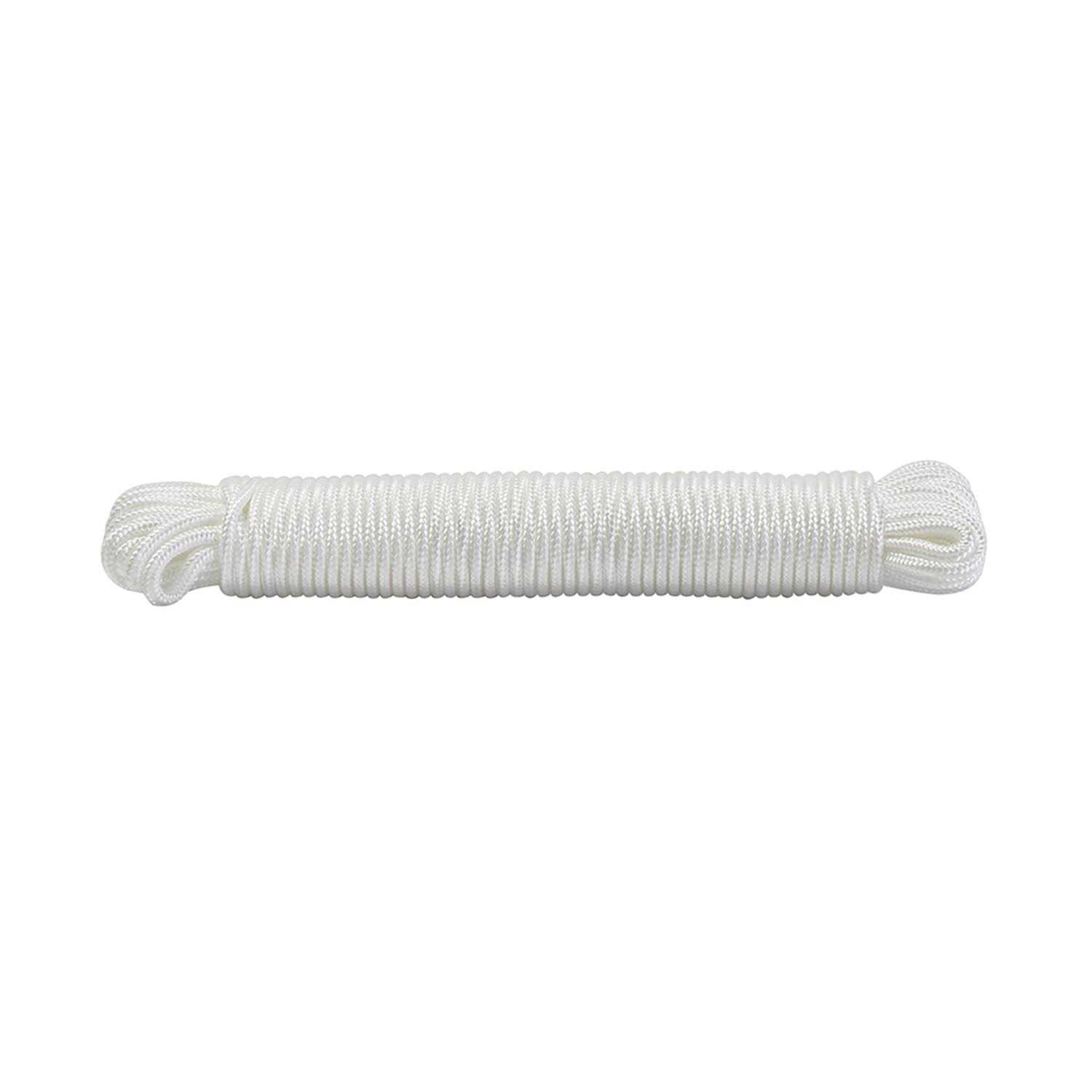 Ace White Solid Braided Nylon Rope - Cheap Fitting